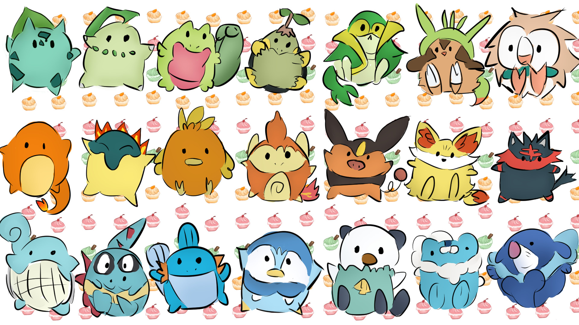 All Starter pokemon by TombieFox All Starter pokemon by TombieFox