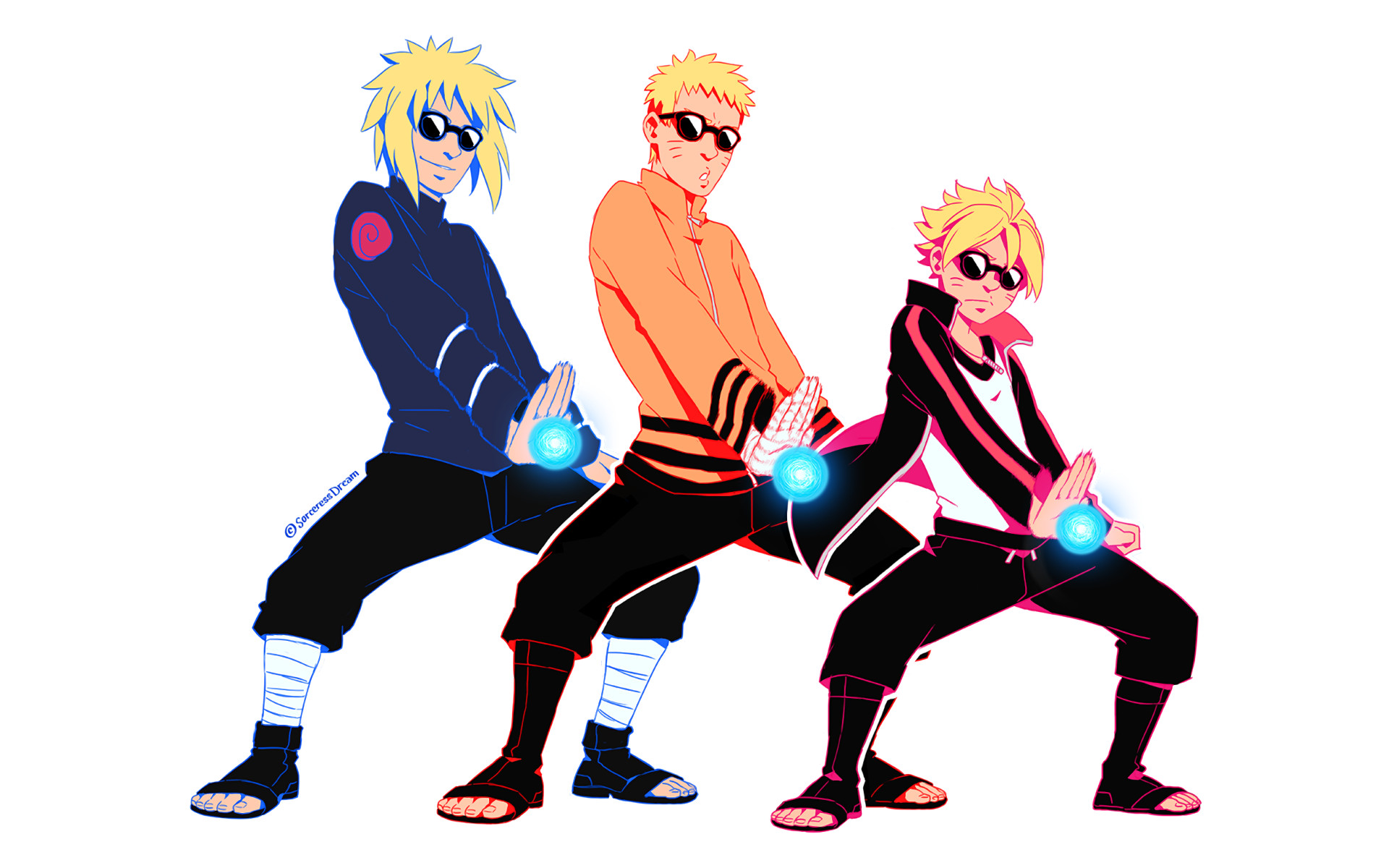 Anime – Boruto Boruto Uzumaki Naruto Uzumaki Minato Namikaze Wallpaper