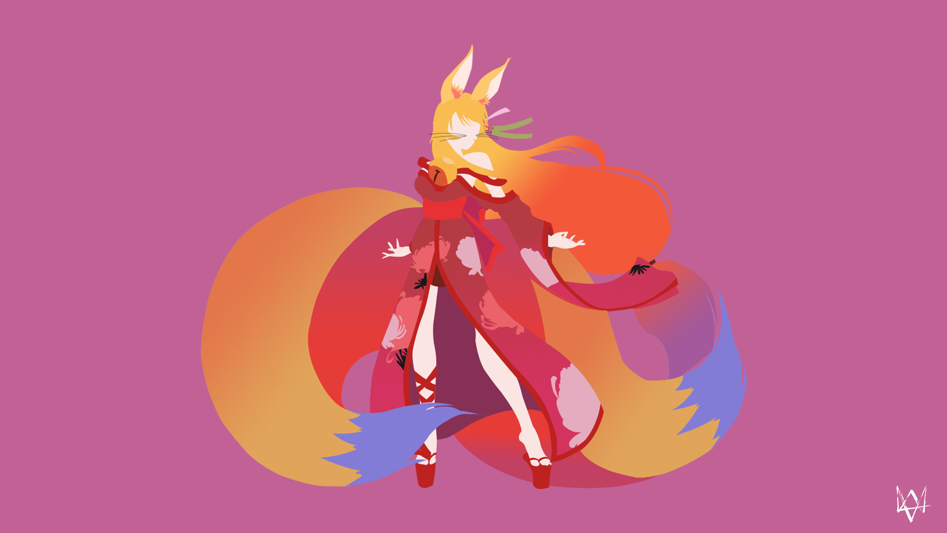 Miko No Game No Life Minimalist Anime Wallpaper by Lucifer012
