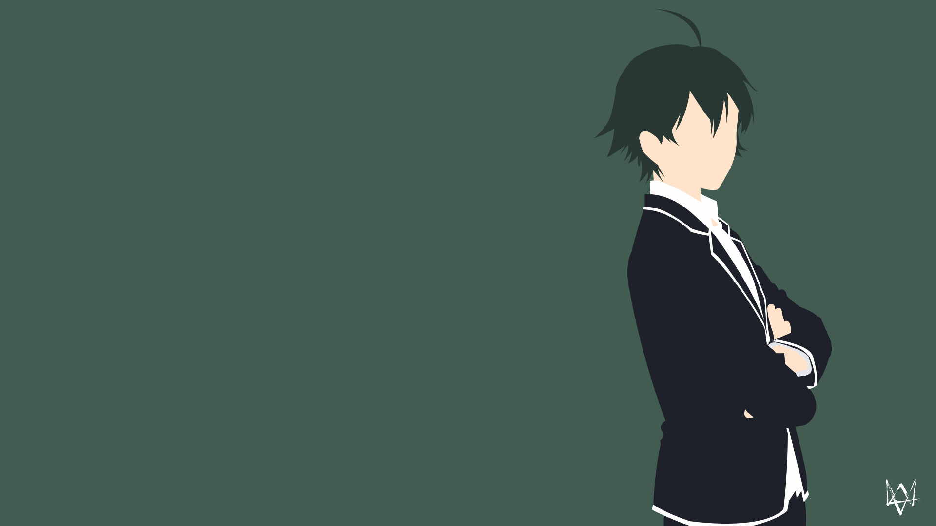 Hikigaya Hachiman Oregairu Minimalist Anime by Lucifer012