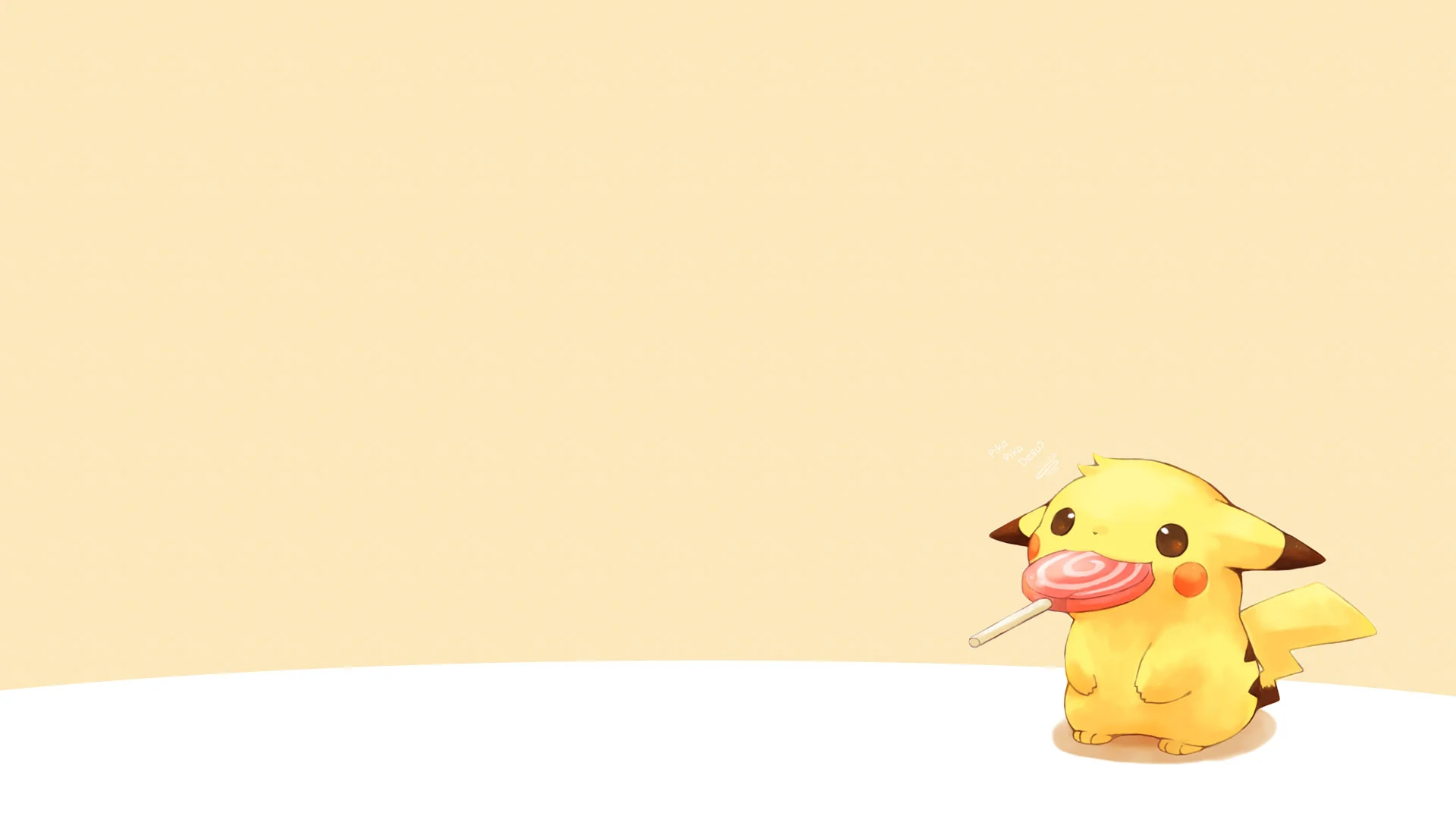 Pikachu and a Lollipop 1920×1080