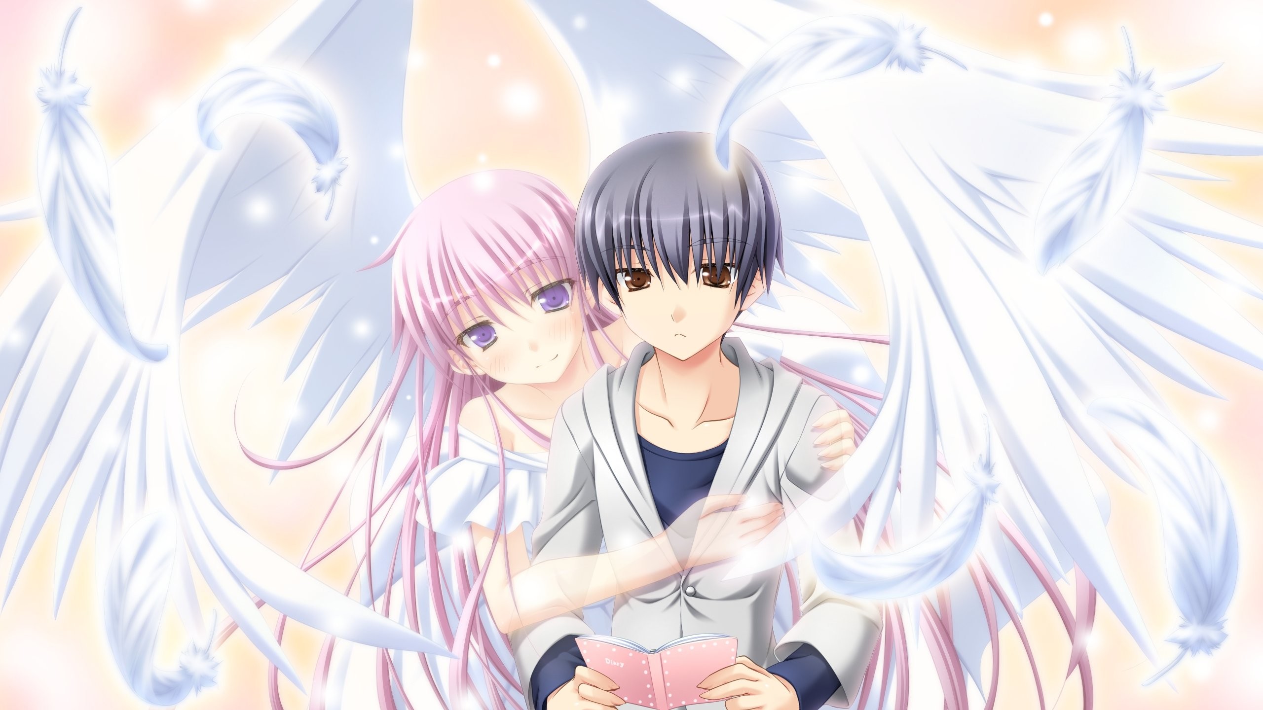 Anime Angel Girl And Boy
