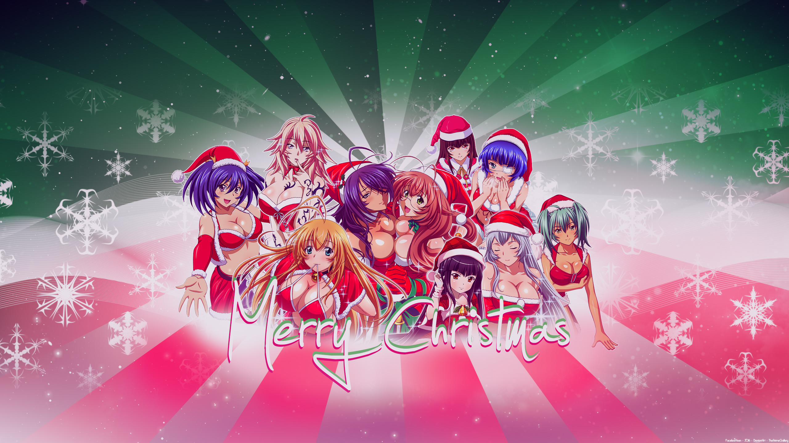 Celebrations / Christmas / Anime girls Wallpaper