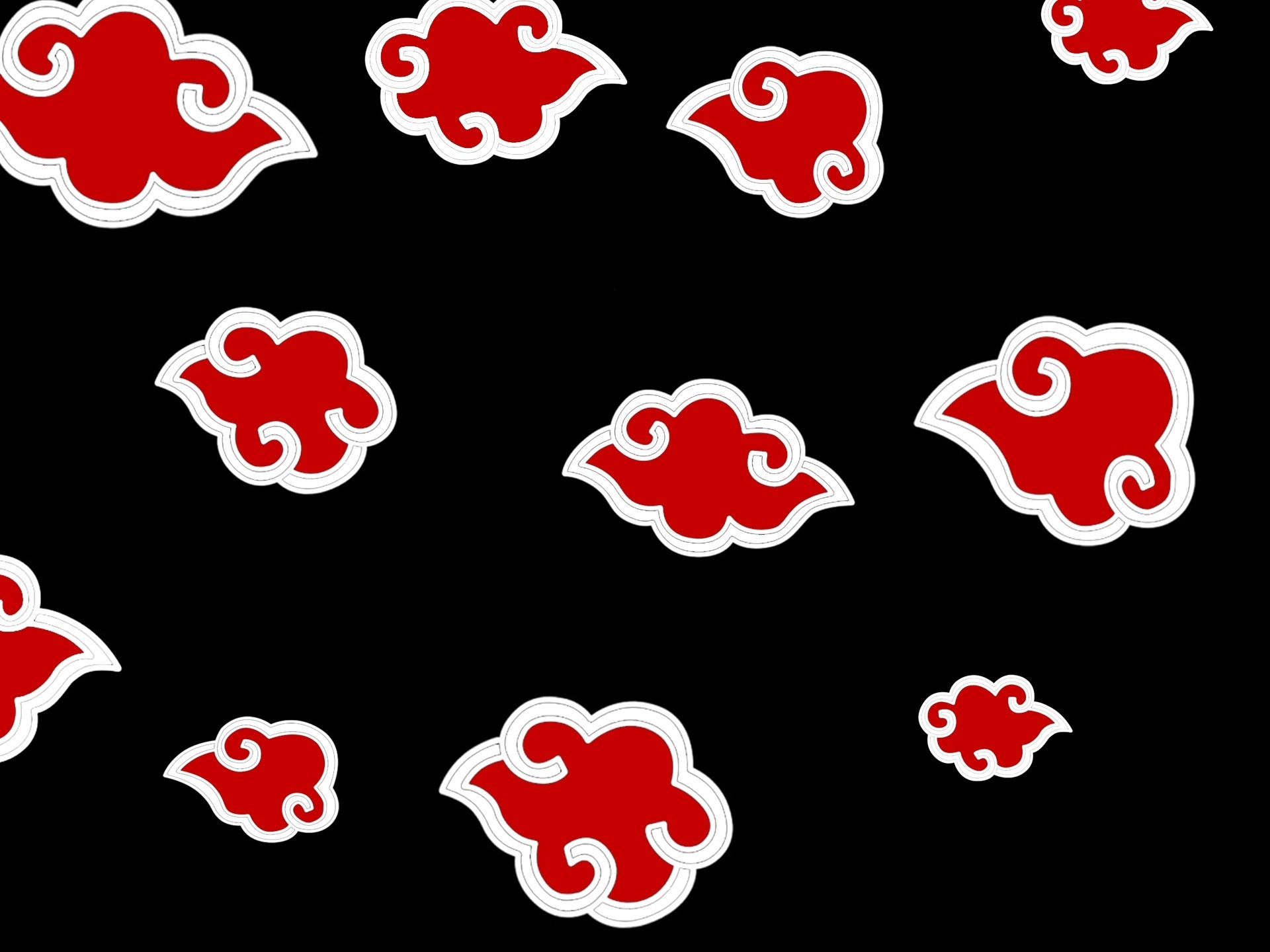 Abstract clouds red patterns naruto shippuden akatsuki wallpaper