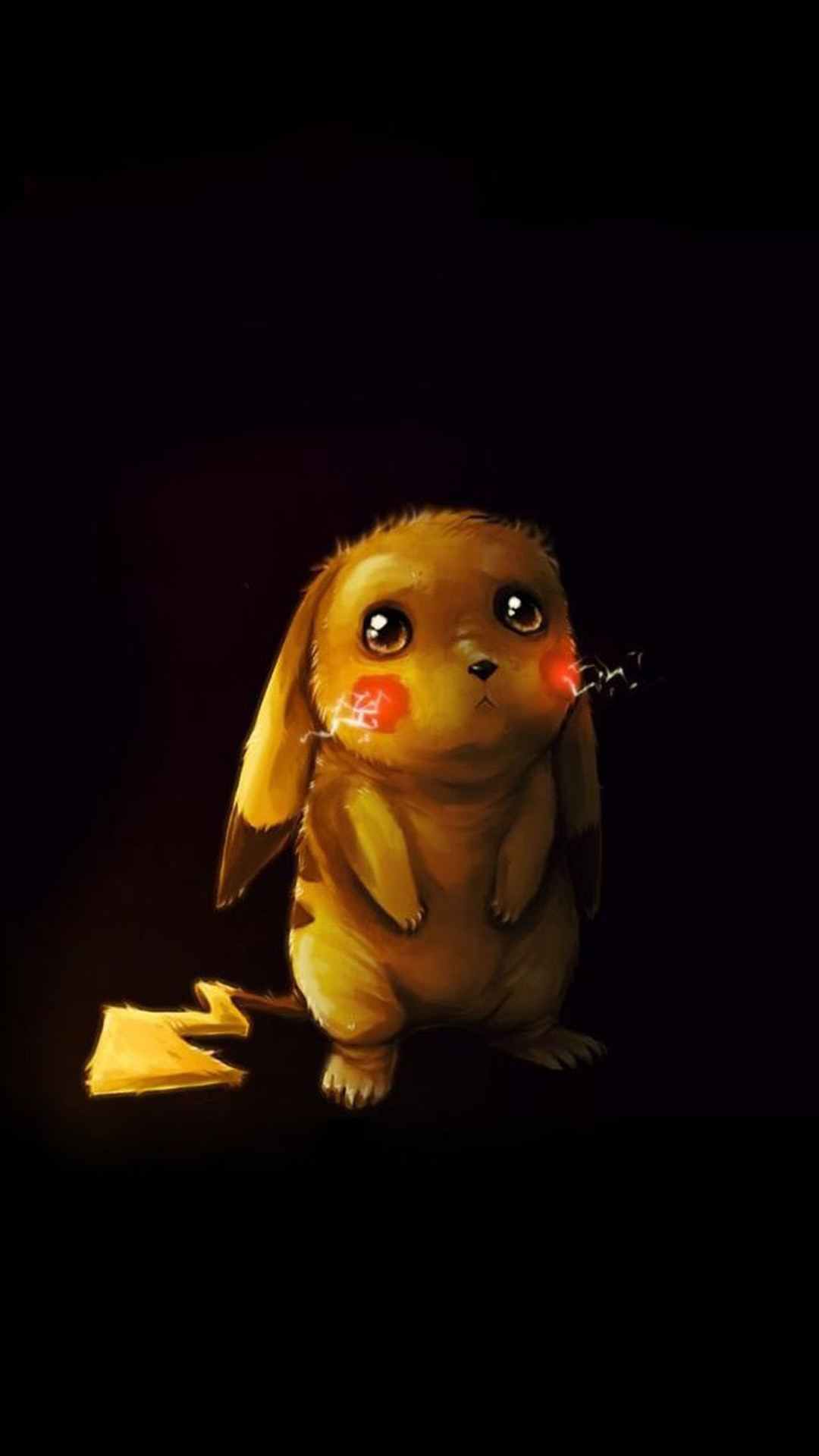 Cute Poor Pikachu #iPhone #plus #wallpaper