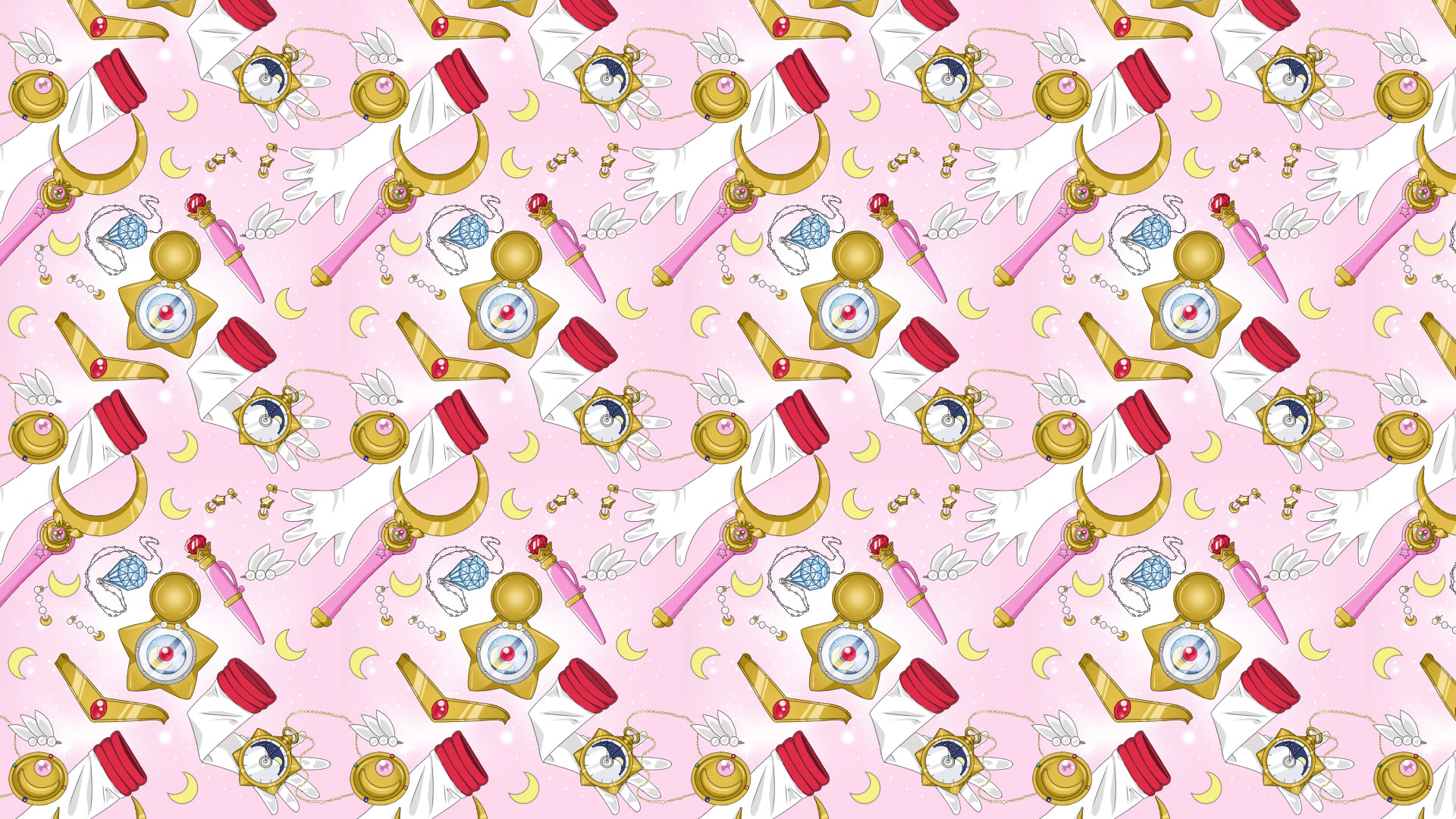 Sailor Moon Repeating Pattern Sheet by Tsuki ni Kawatte
