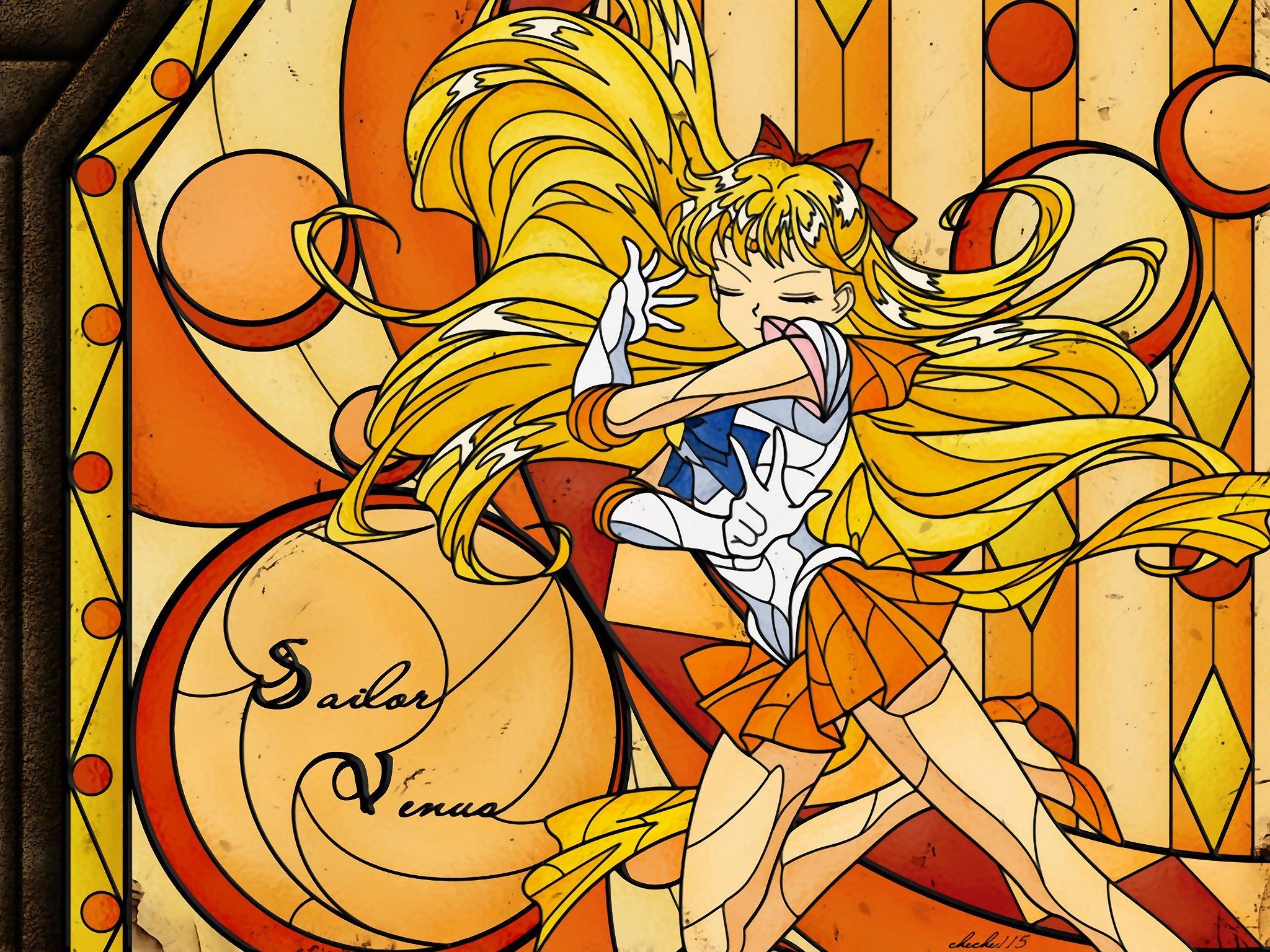 Sailor Venus sailor uniforms Bishoujo Senshi Sailor Moon wallpaper