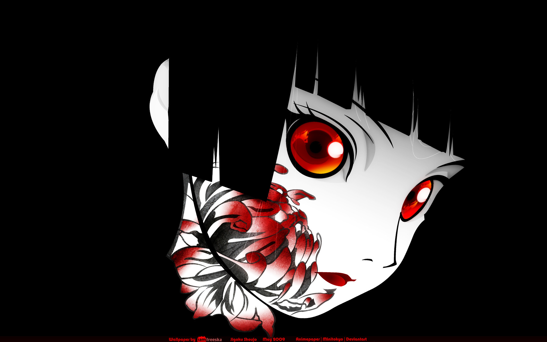 Dark Anime Dark Anime Jigoku Shoujo Girl From Hell Hd Imagez Only Wallpaper with