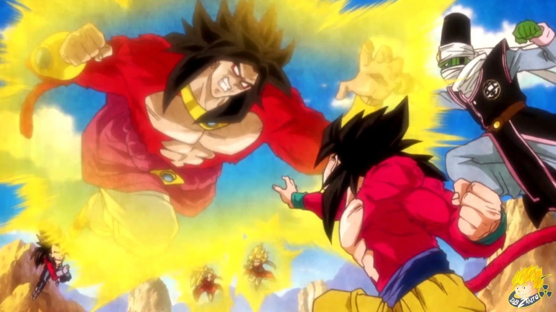 Broly Super Saiyin 4 – Entering the fight.