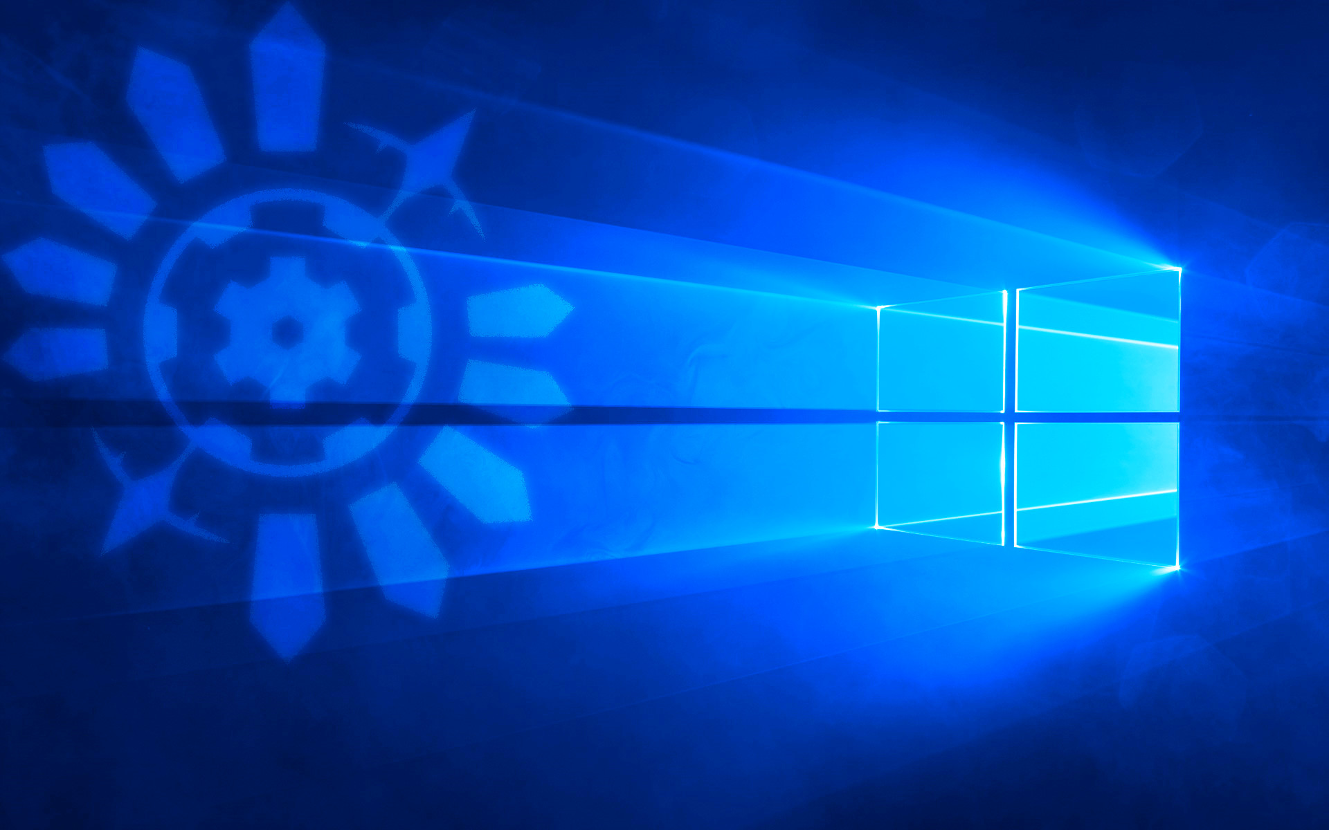 The windows 10 Wallpaper with a transparent Time Gear from Pokmon Mystery Dungeon Explorers of Time / Darkness / Sky and the Windows 10 Wallpaper is a bit
