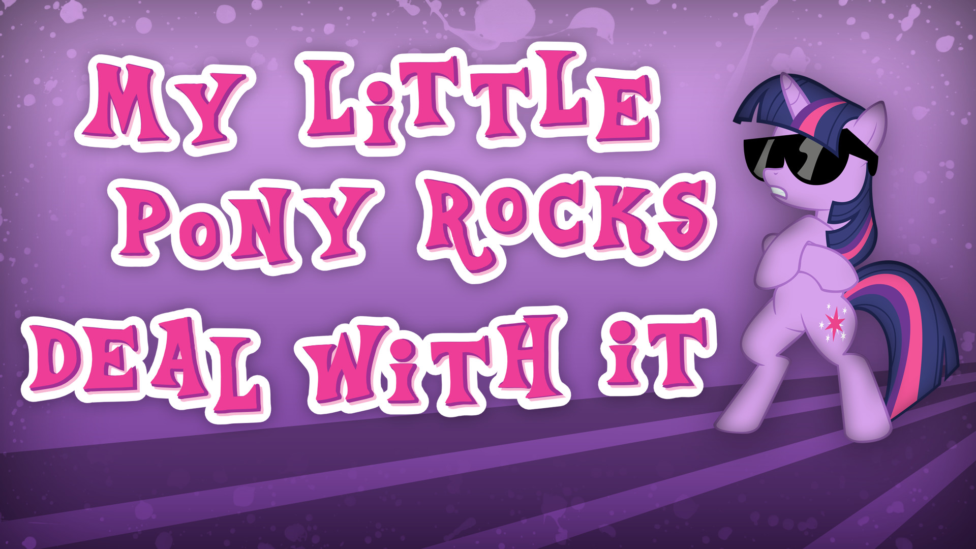 My Little Pony Rocks Wallpaper by Dipi11