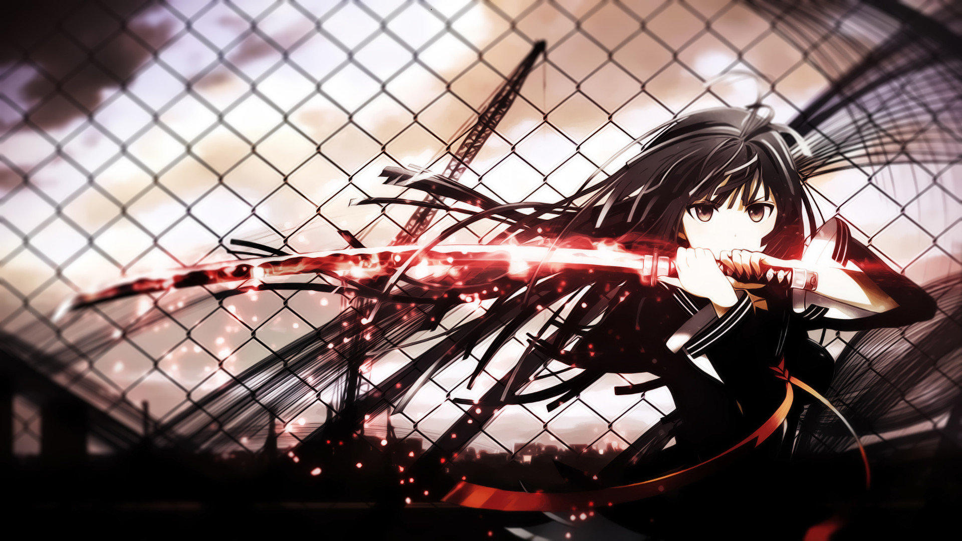 Anime Wallpaper Aoki Hagane no Arpeggio, Kisara Tendo, Black Bullet, sword