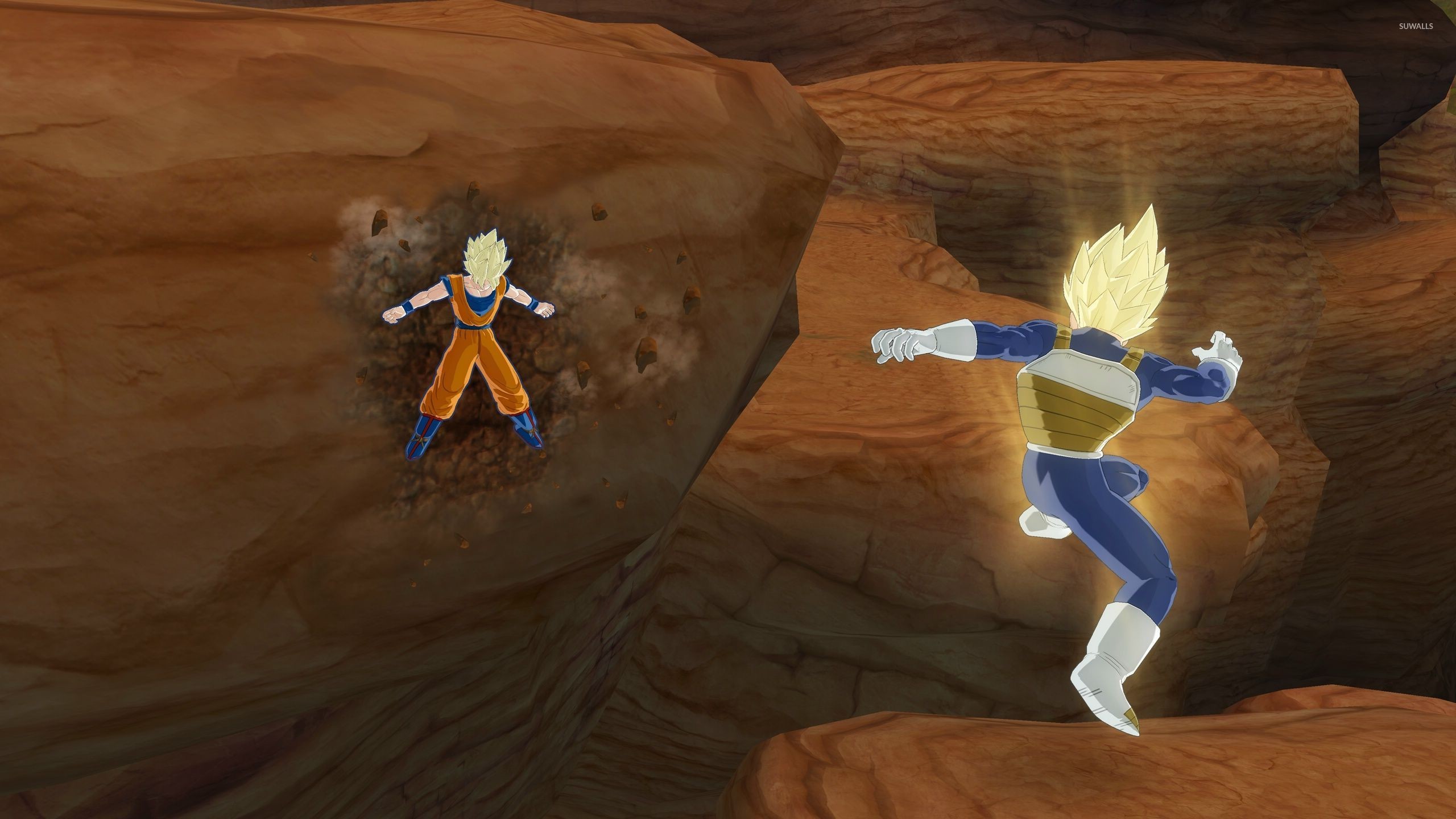 Vegeta vs Goku in Dragon Ball Z wallpaper jpg