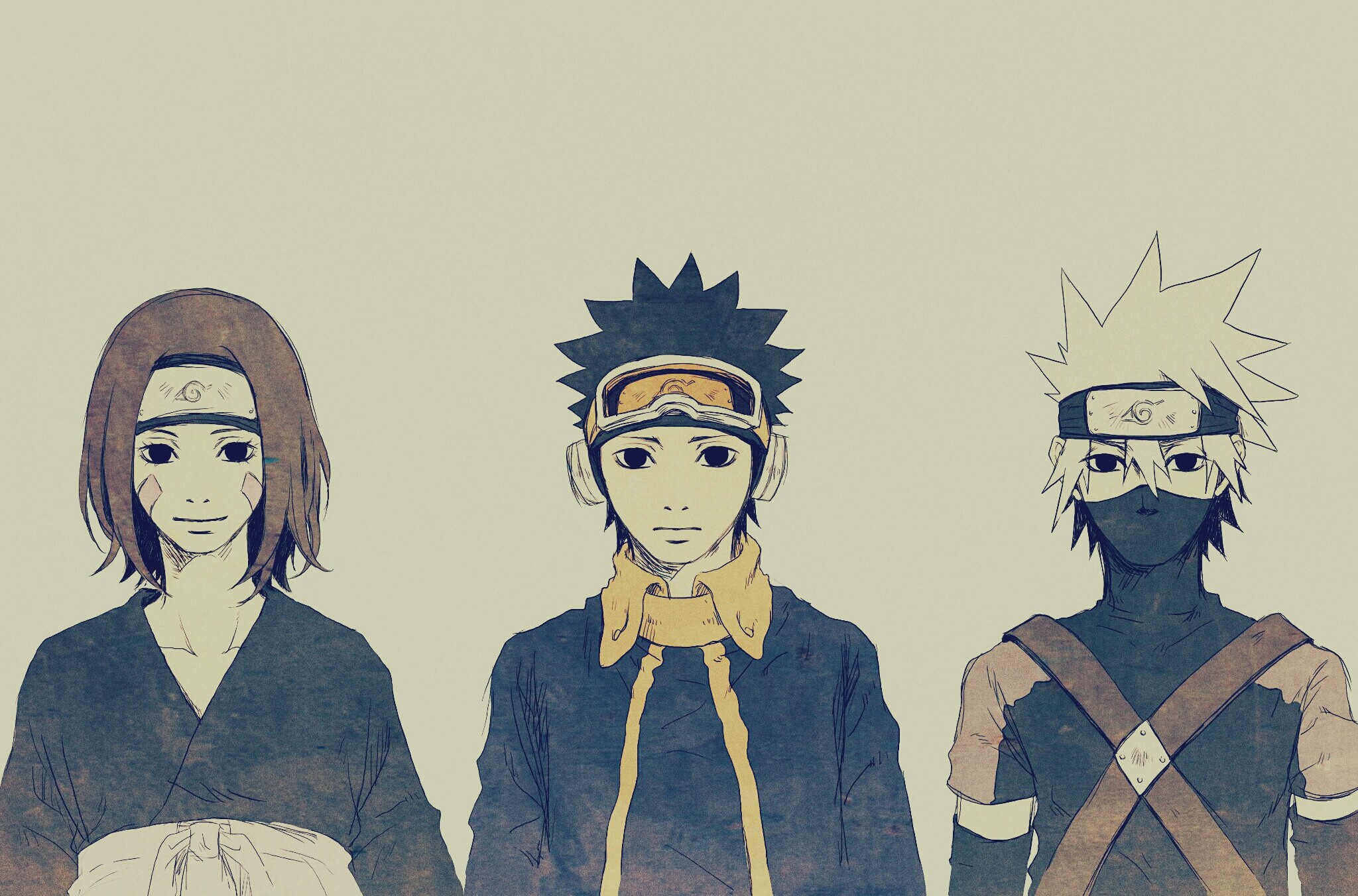 Team Minato images Obito, Rin and Kakashi HD wallpaper and background photo...
