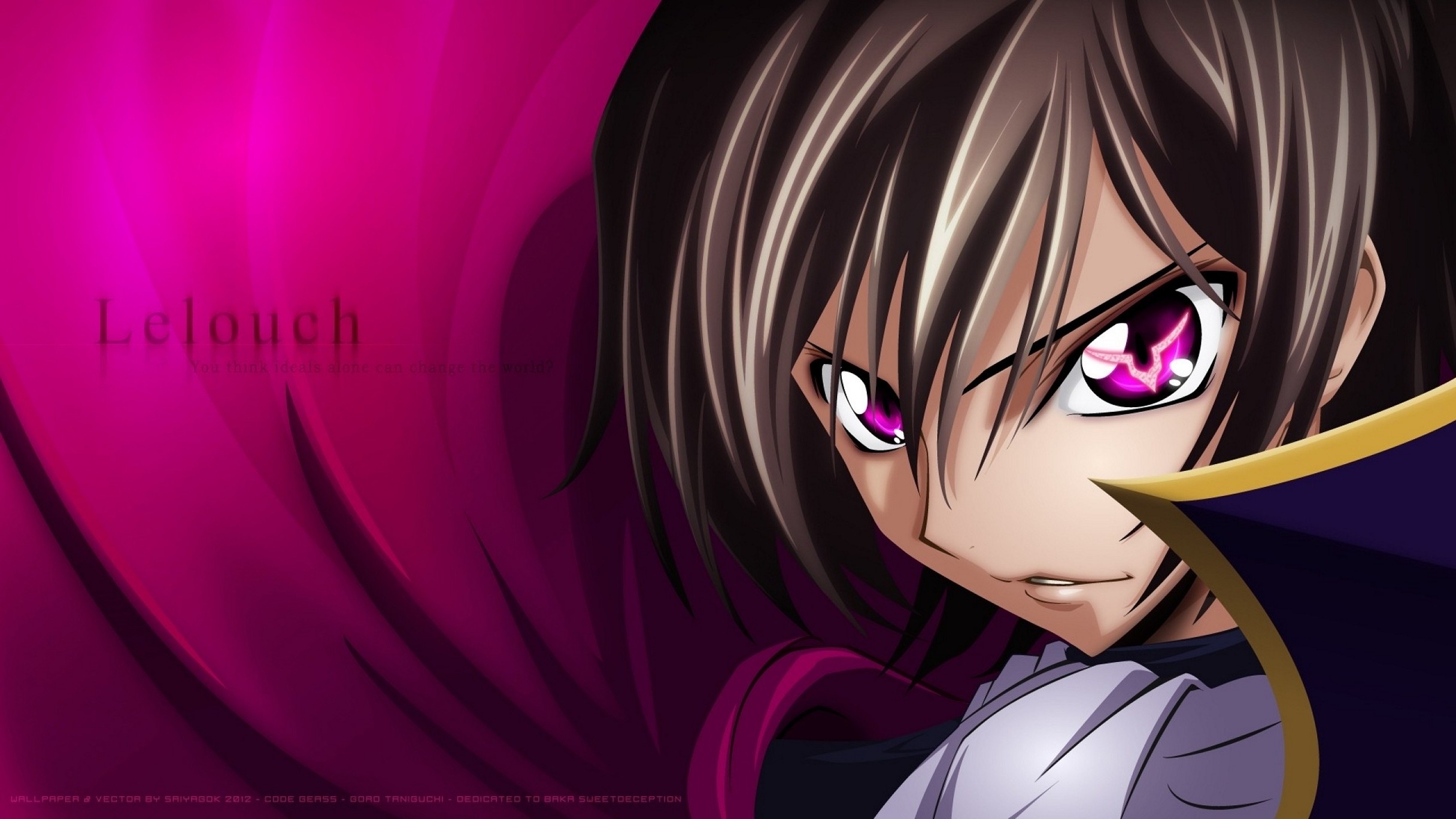 Code Geass Lelouch Lamperouge Face Anime Wallpaper 1080p Full Hd OmA810