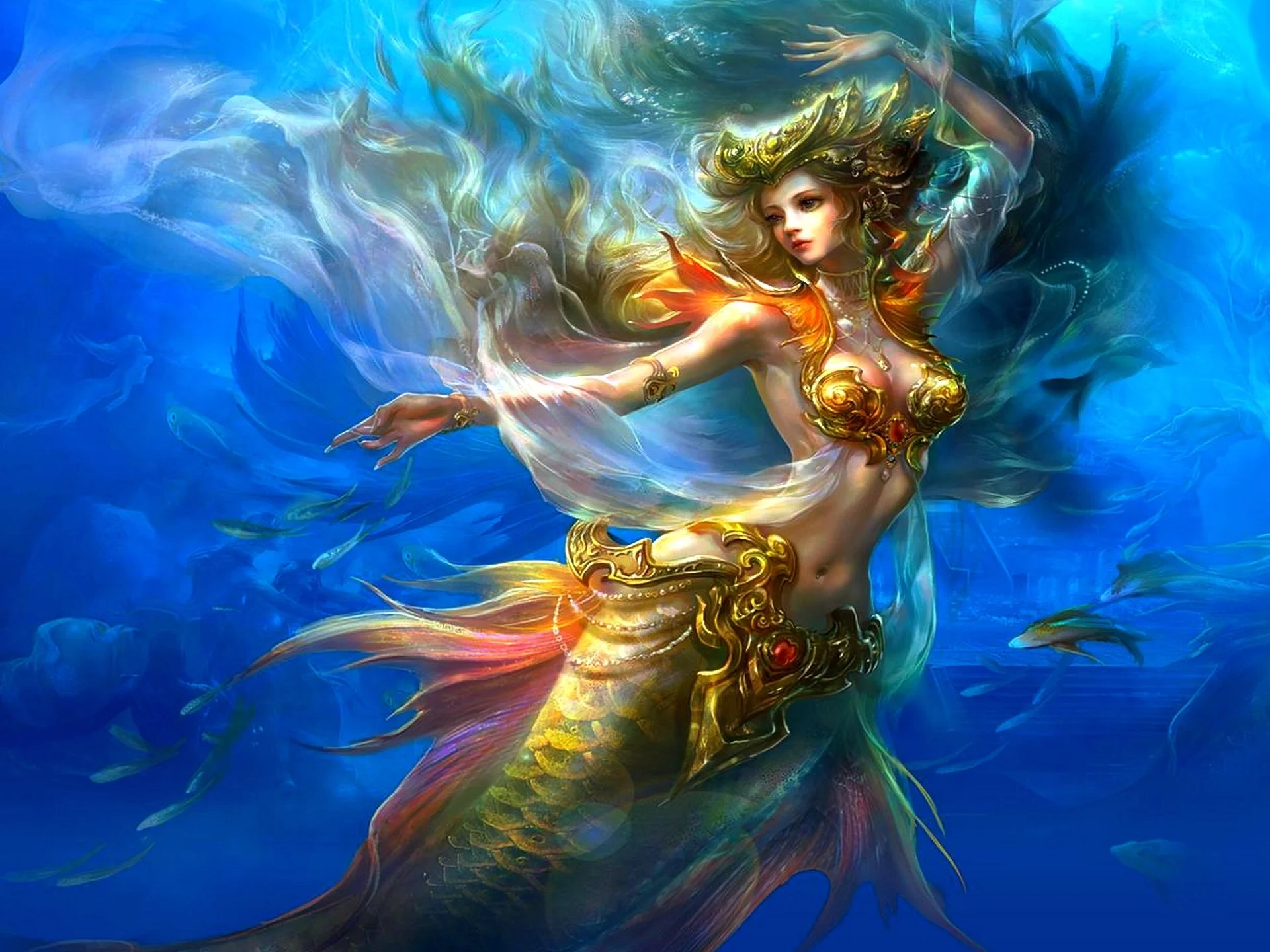 Siren mermaid