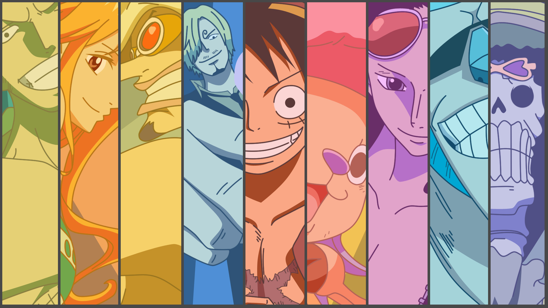 Straw Hat Pirates from One Piece Film Red 4K wallpaper download