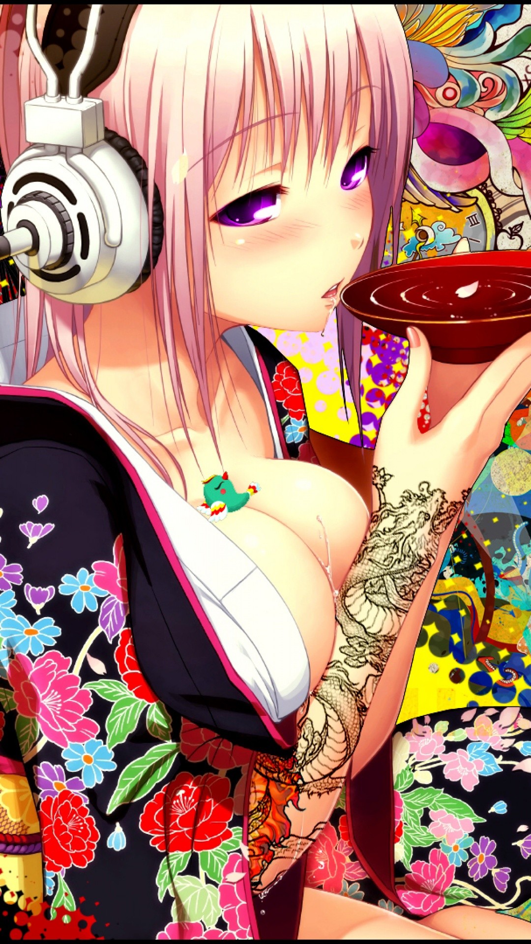 Anime Sexy Girl Headphones Android Wallpaper …