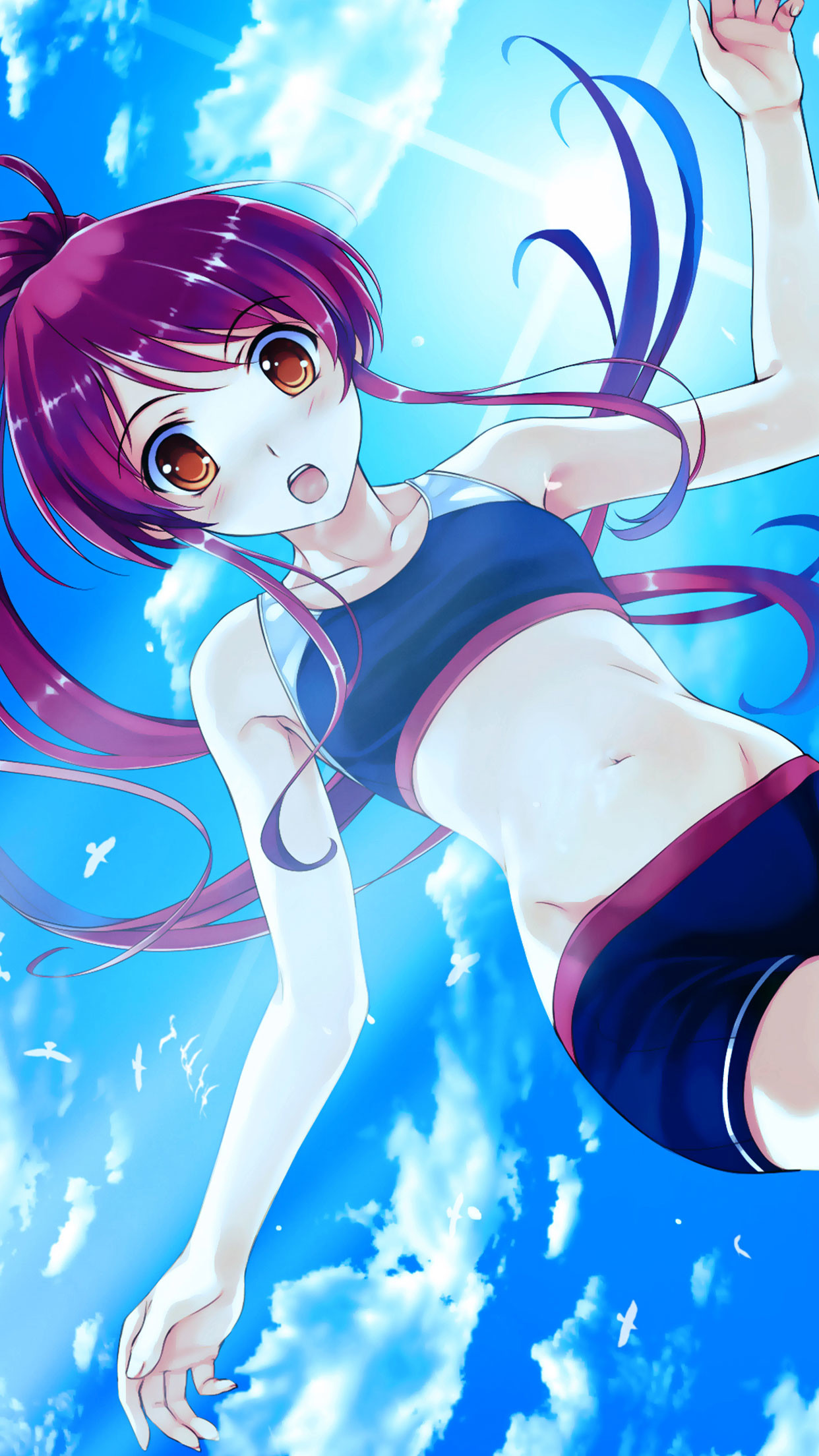 Anime girl wallpaper for #Iphone and #Android #anime #girl #wallpaper more
