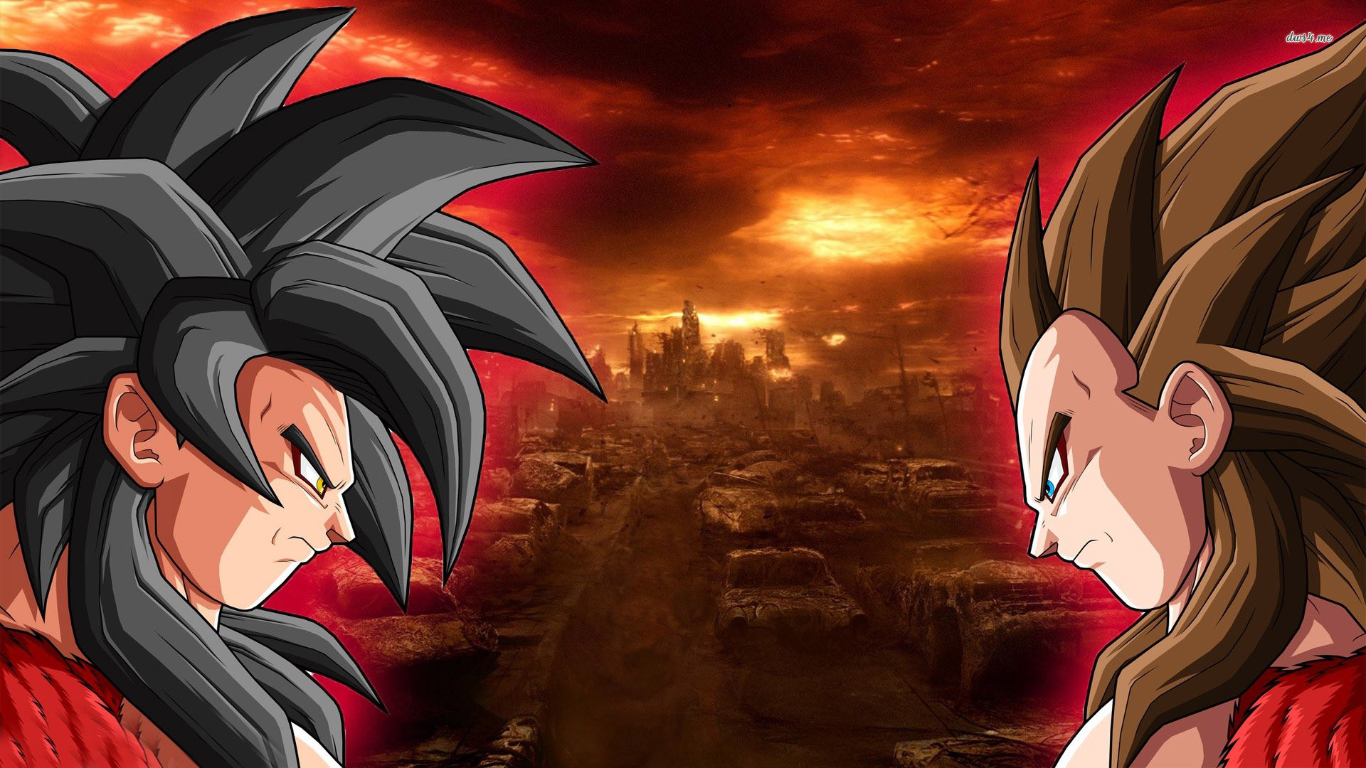 HD Quality Super Saiyan Goku Vs Vegeta Dragon Ball Z Wallpaper .