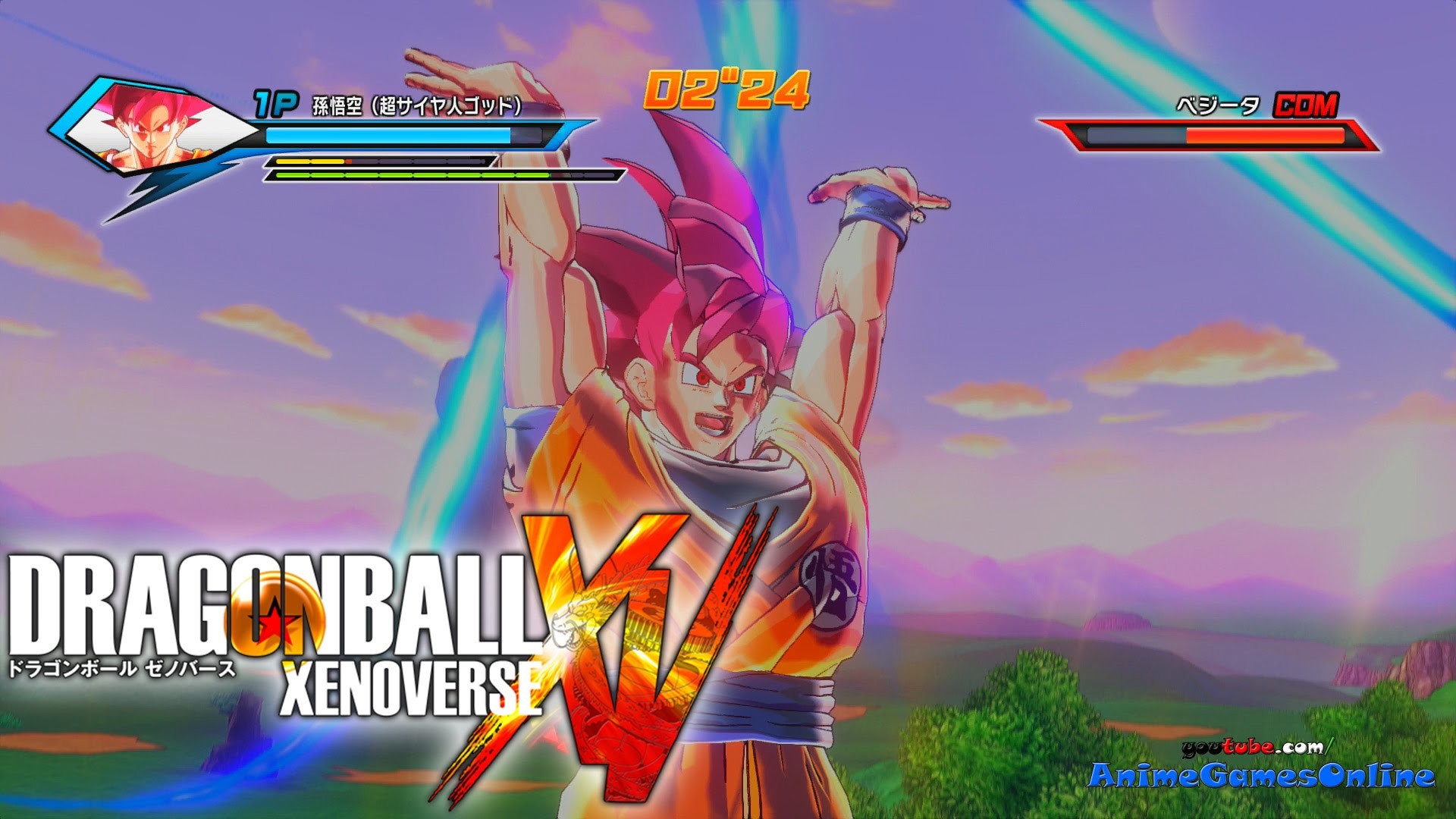 Super Saiyan God Goku Spirit Bomb (Dragon Ball Xenoverse ãã©ã´ã³ãã¼ã« ã¼ããã¼ã¹) –  YouTube