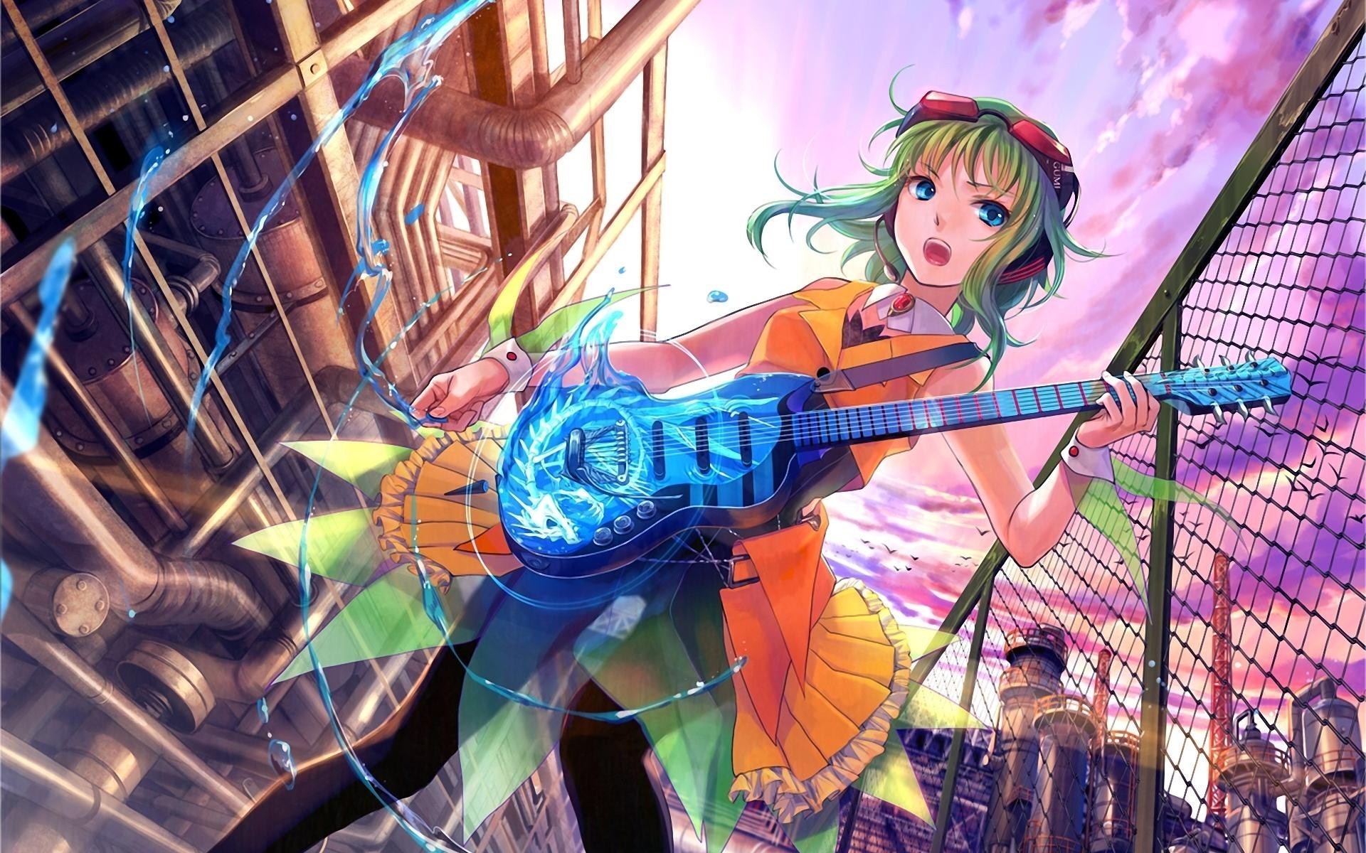 Anime Girl Guitar Music Art HD Wallpaper – FreeHDWalls