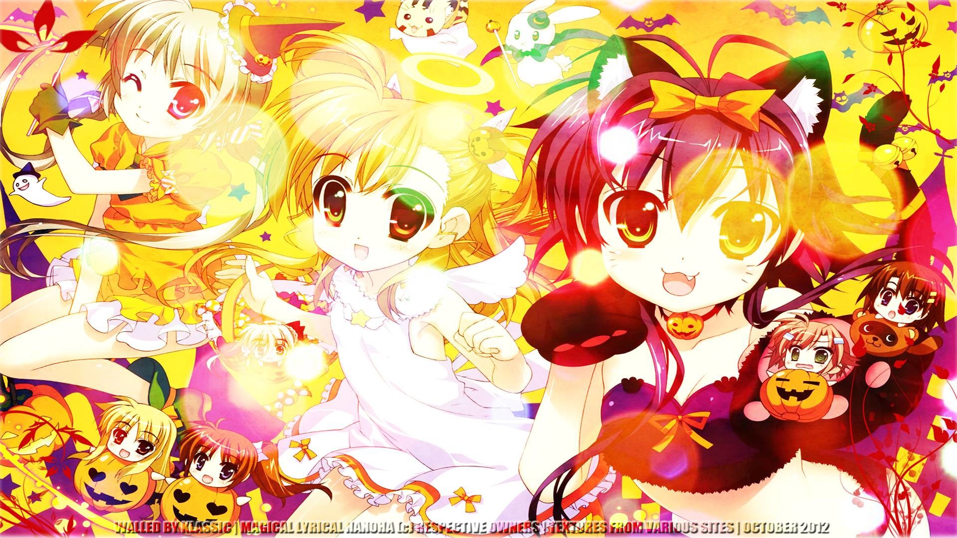 Anime Chibi Background Hd Wallpaper