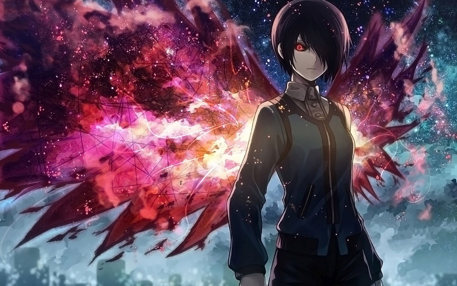 Touka Kirishima with wings – Tokyo Ghoul wallpaper