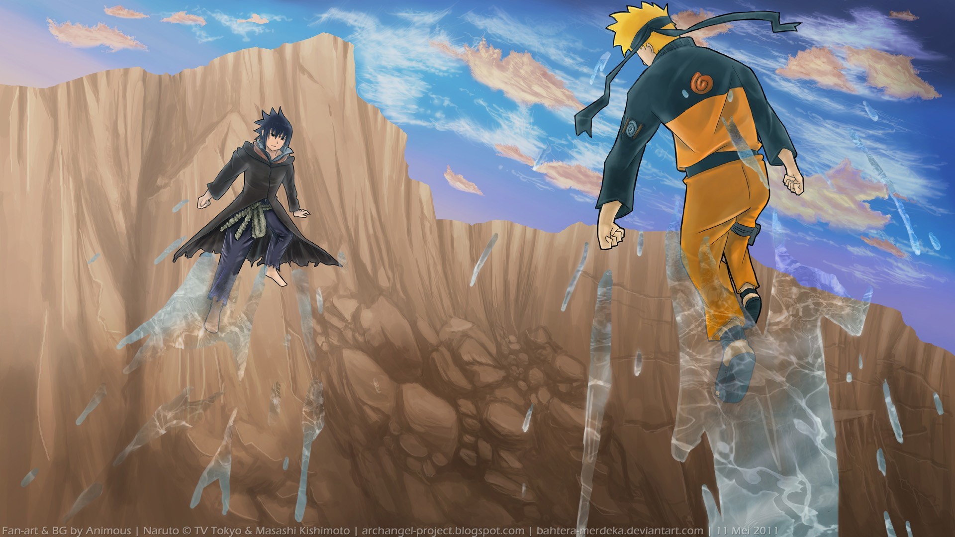 Naruto Sasuke Shippuden Art HD Wallpaper