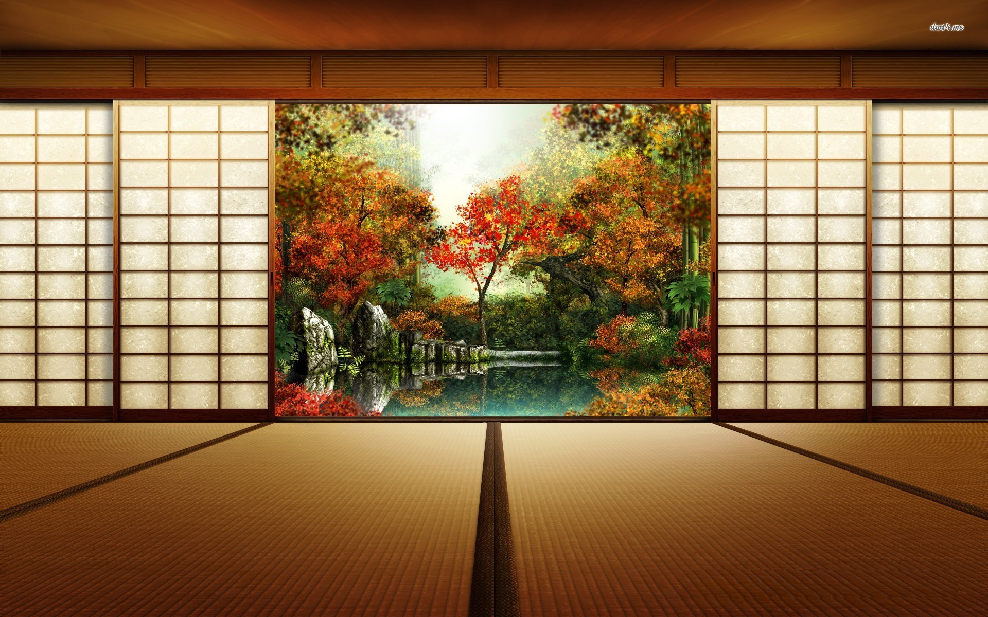 Japanese room wallpaper