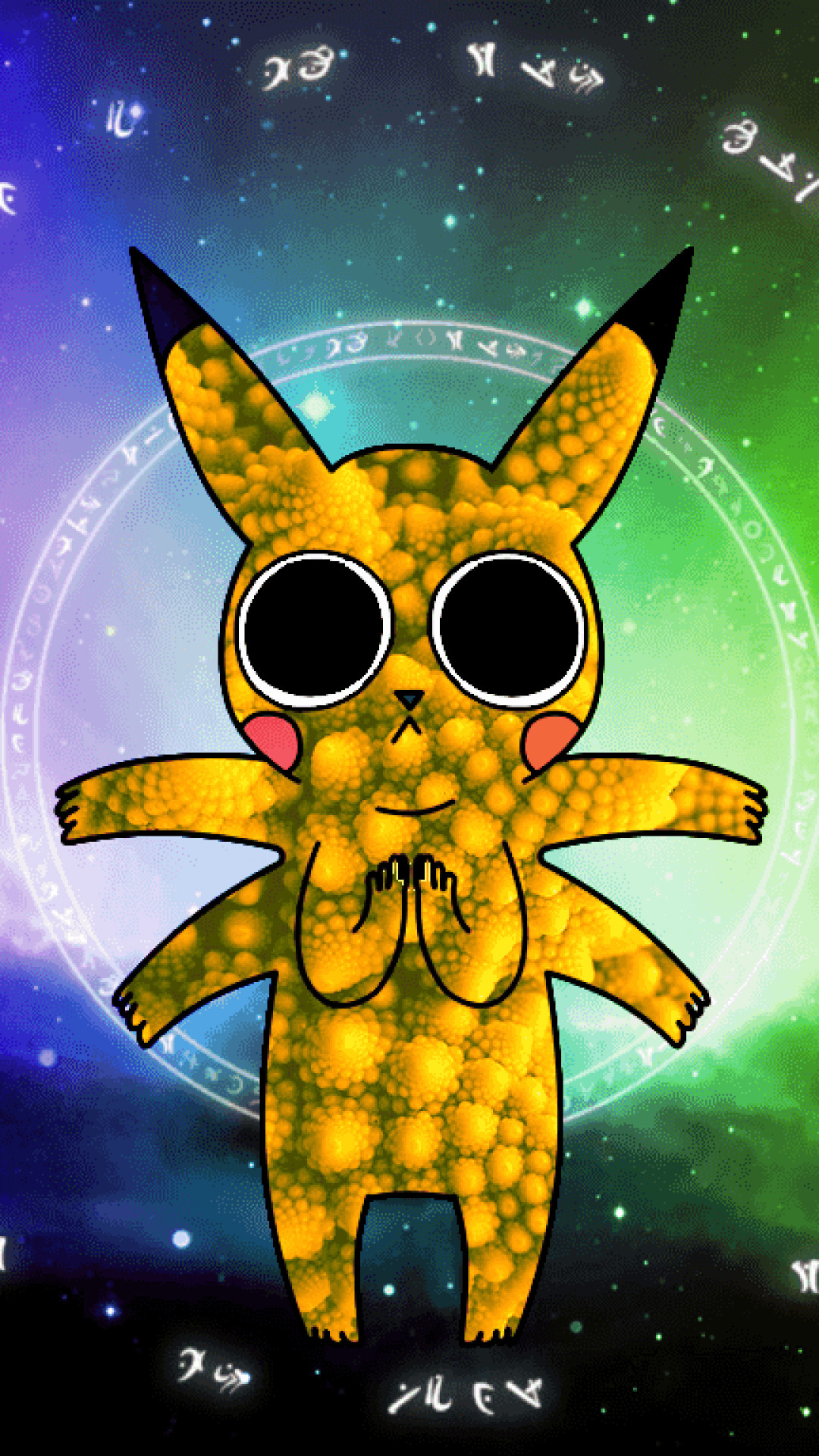 pikachu on acid wallpaper