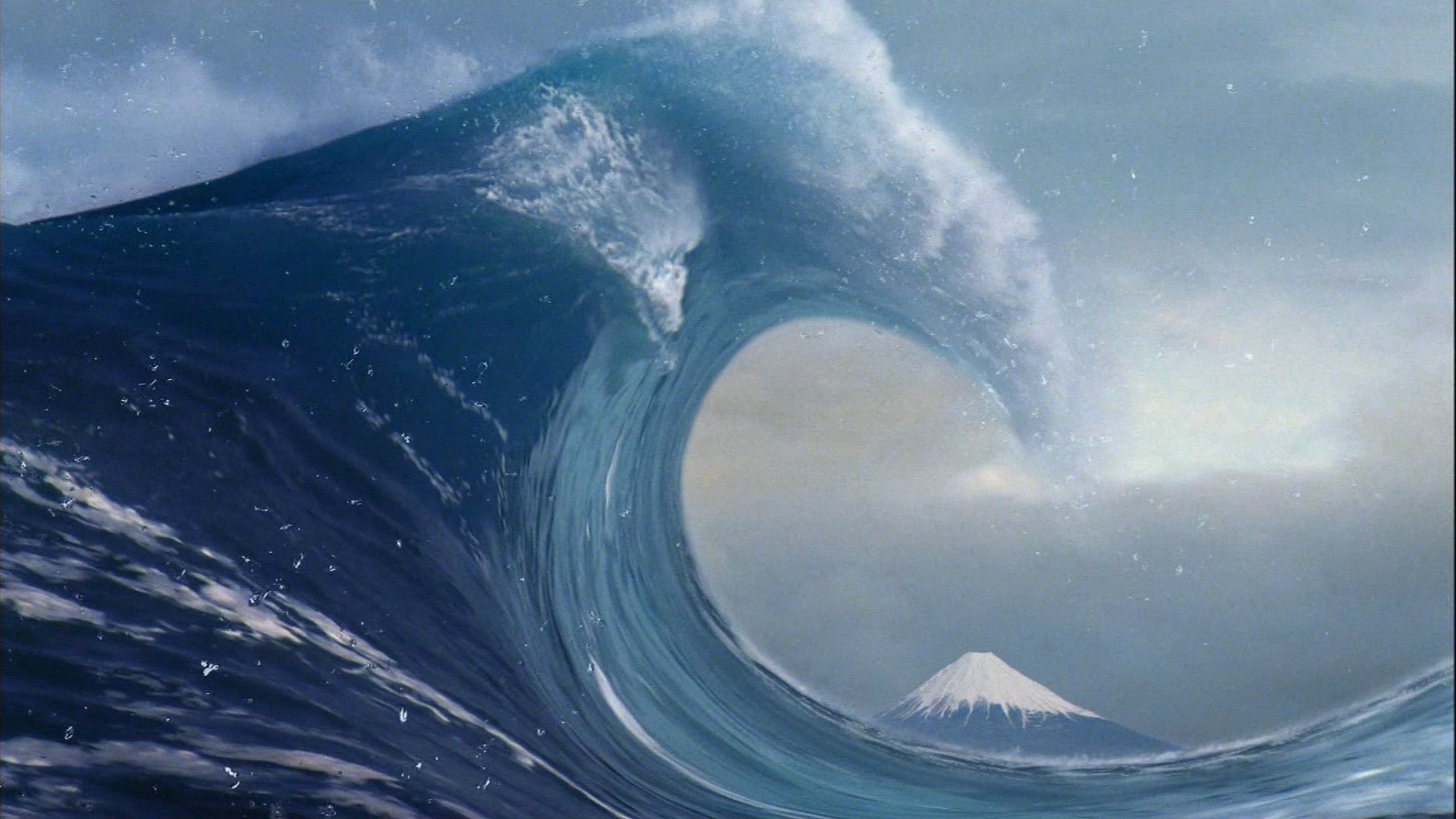 Great Wave off Kanagawa (realistic) [1920×1080] …