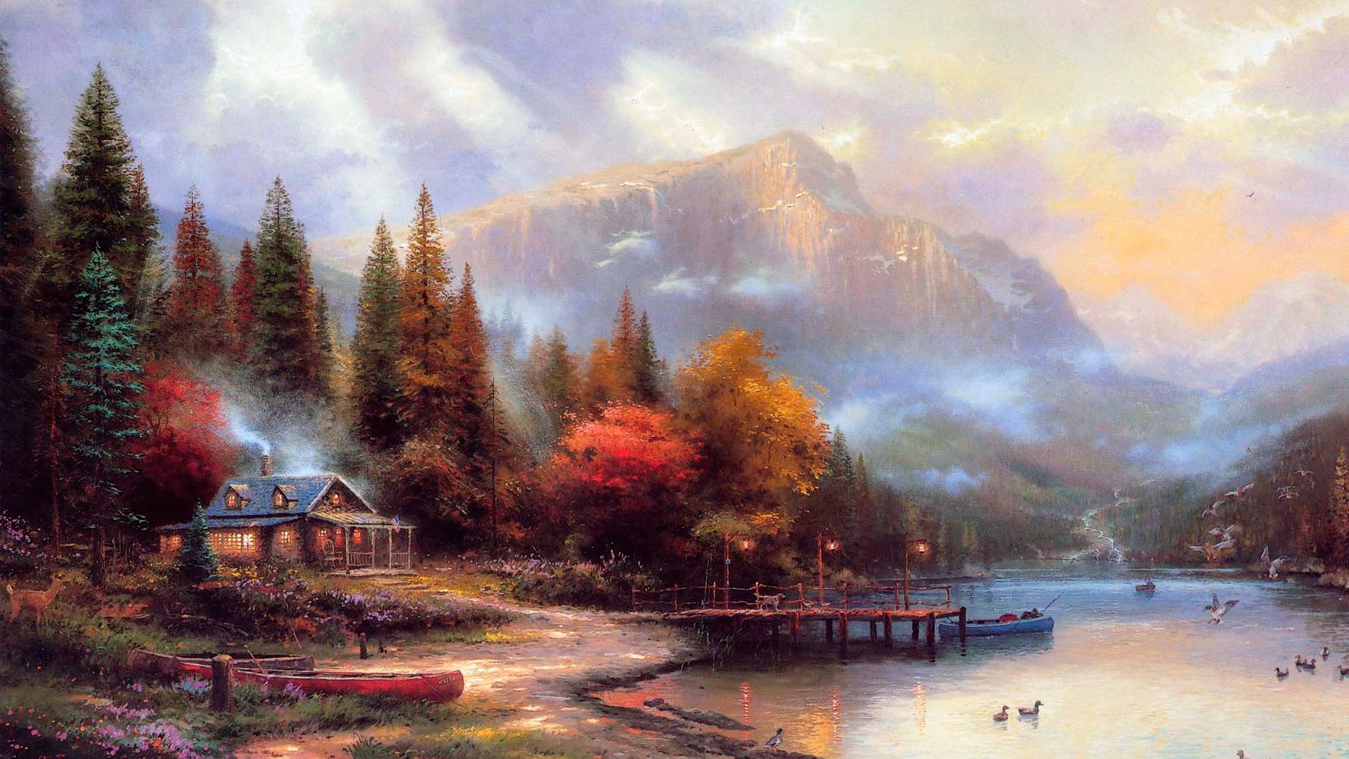 best images about The Painter Of Light Thomas Kinkade on