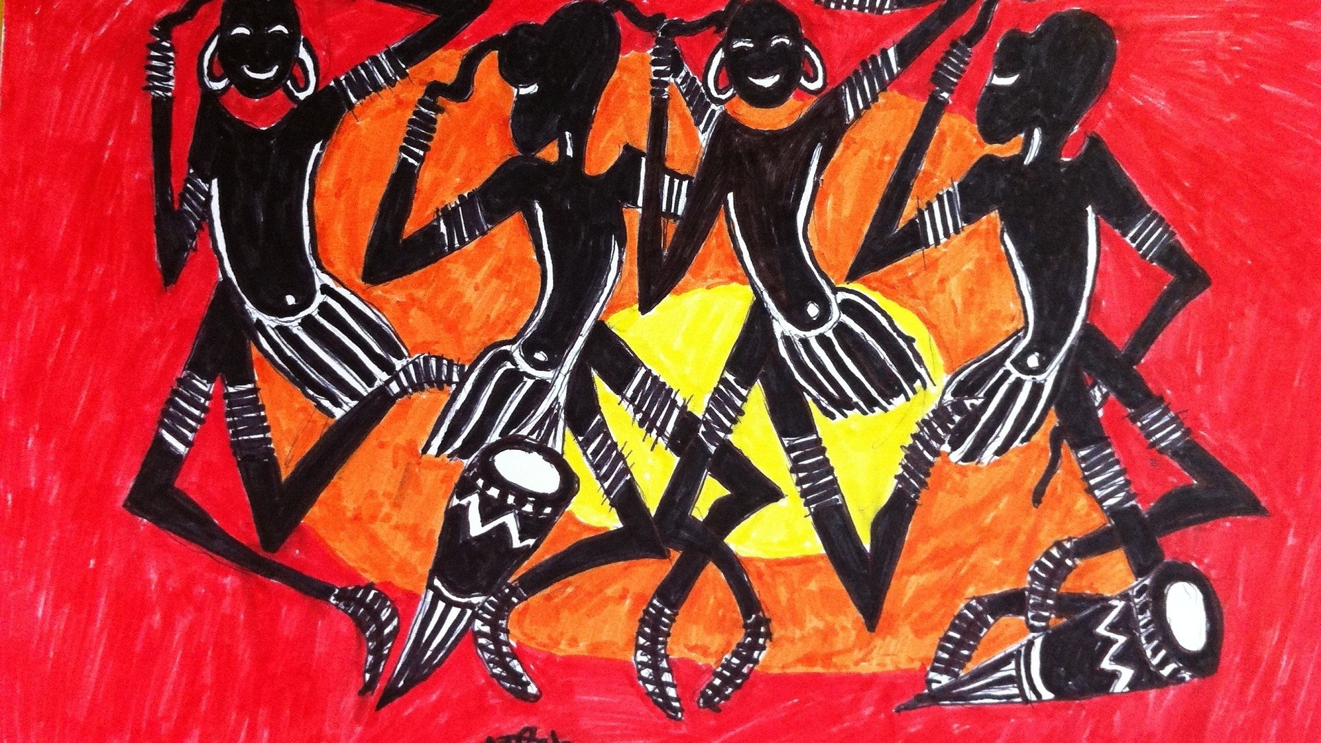 Africa, Arts, Paintings, African Art, Dance, Dancers, African Art Paintings
