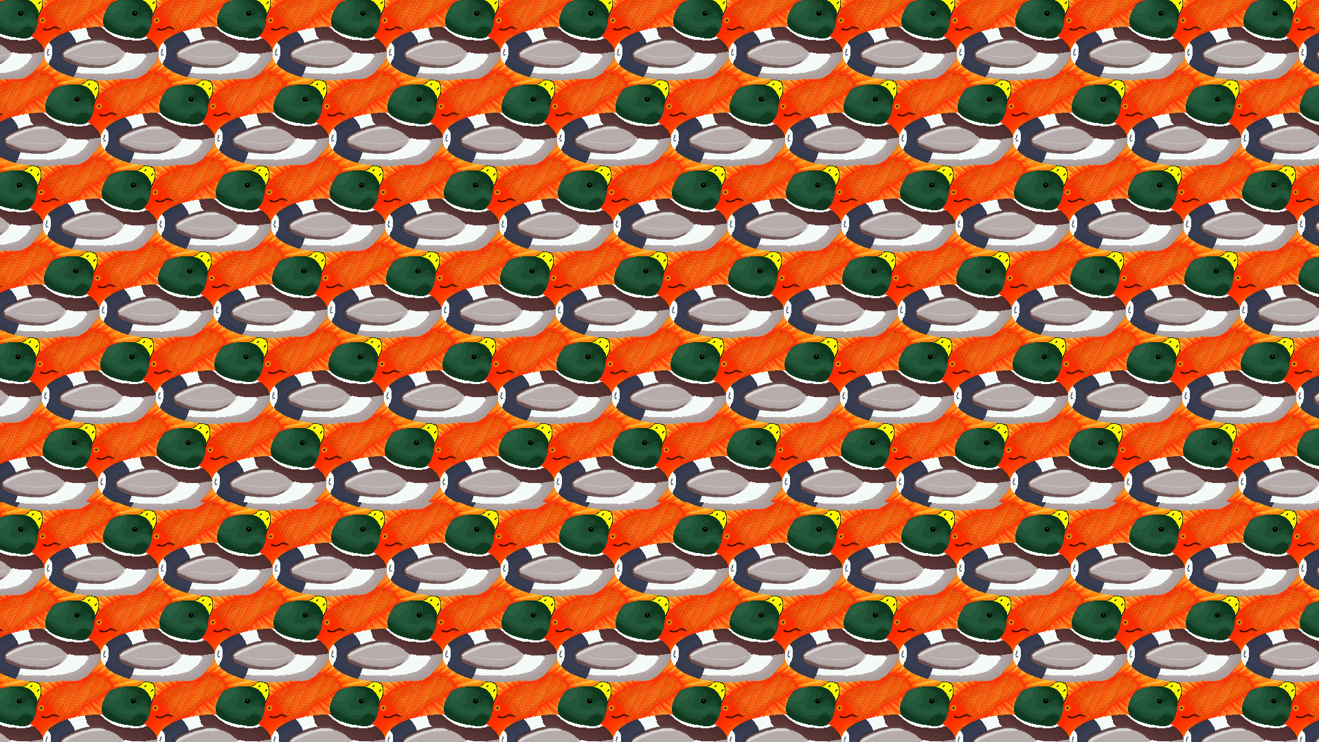 Escher Ducks Wallpaper by Comrade by Comrade Pony