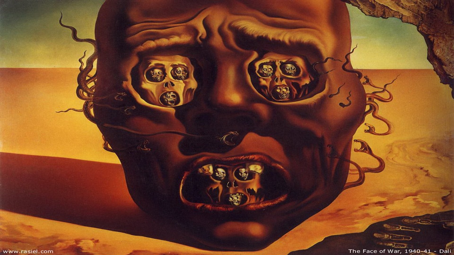 Face Of War Salvador Dali