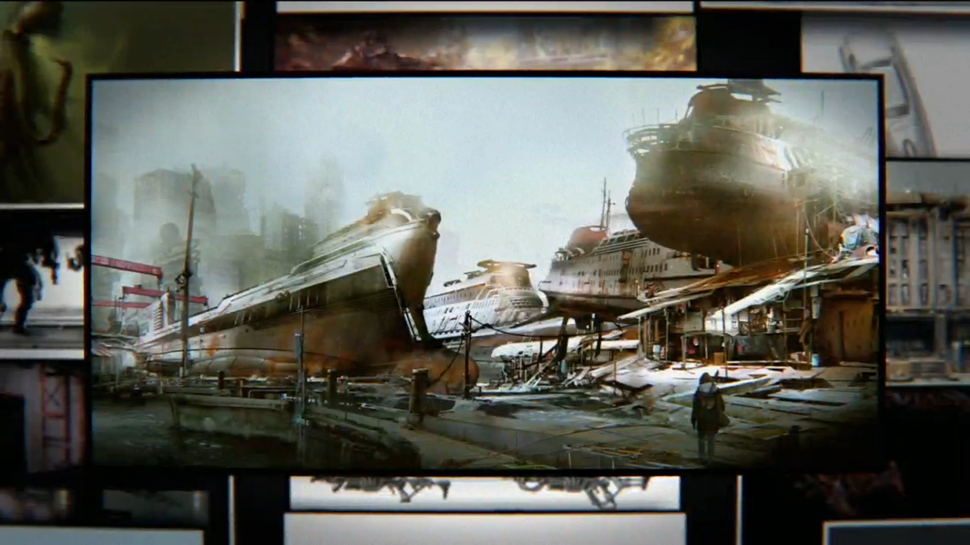 Fallout 4 Concept Art Screenshots from Bethesda Conference E3 2015 Stock Image