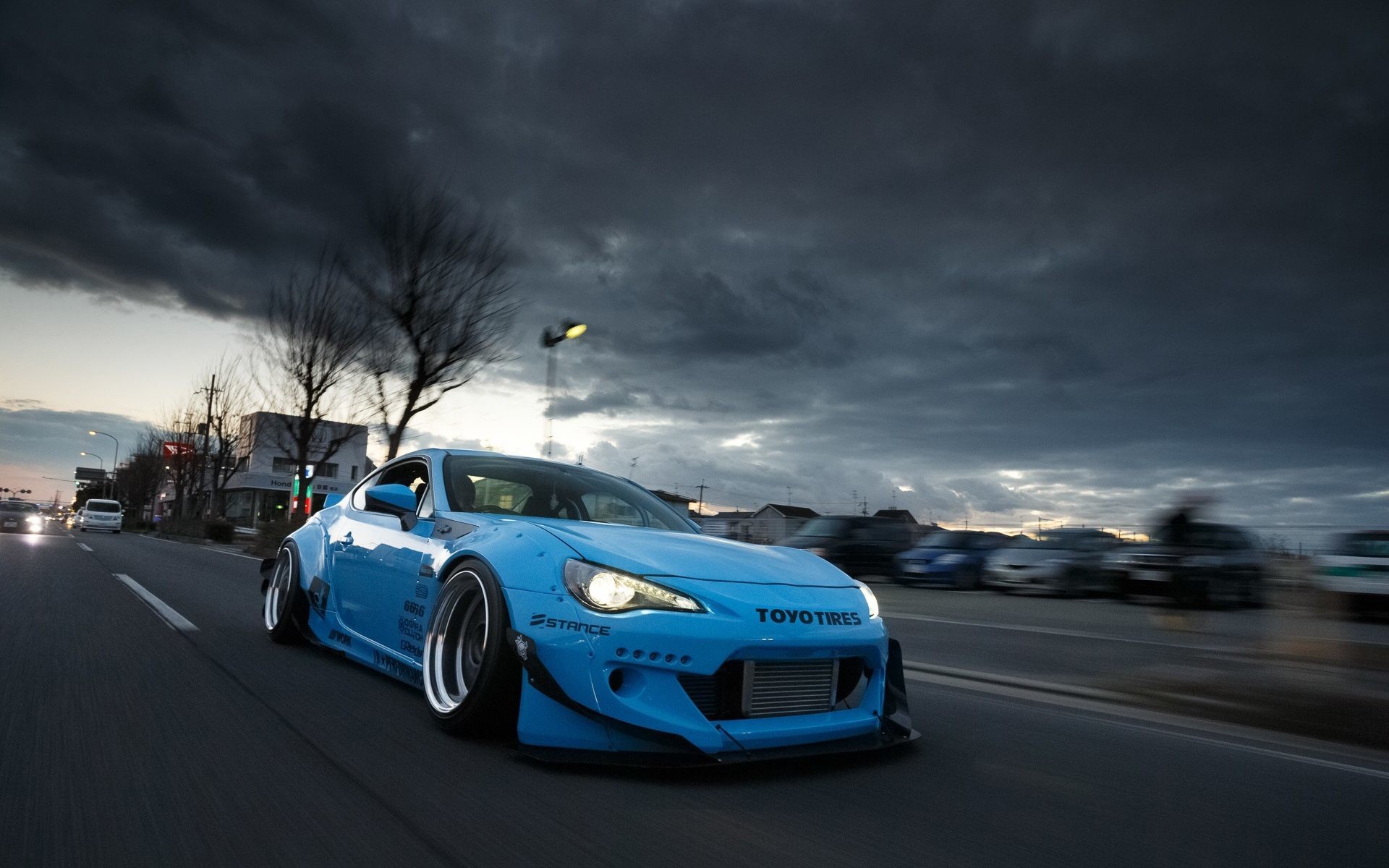 Toyota GT 86 Blue Car Wallpaper