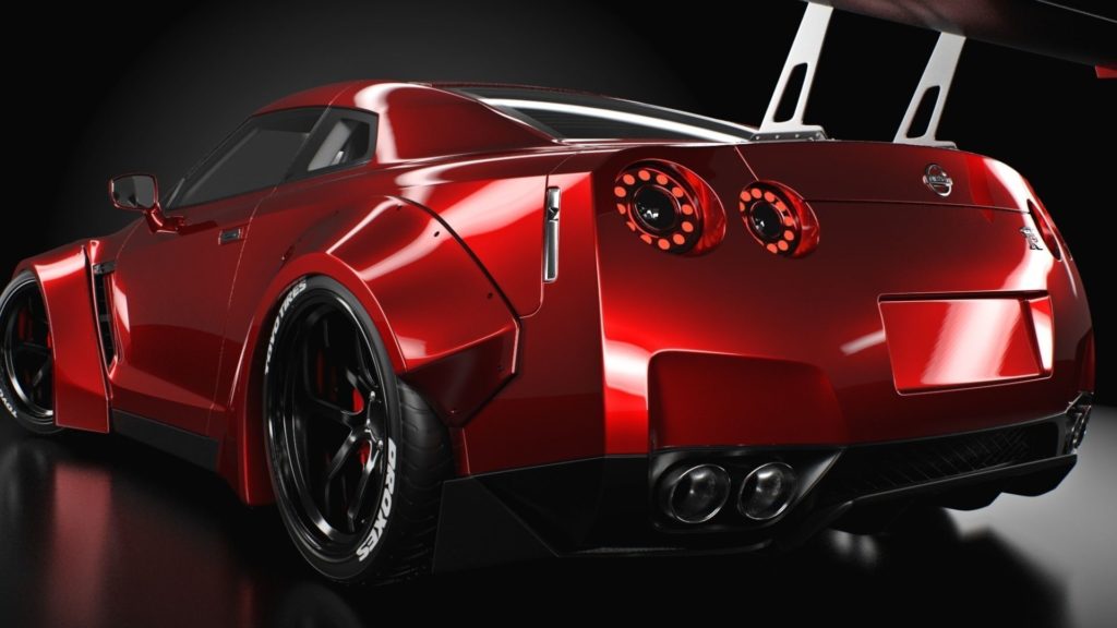 Nissan Gt R Liberty Walk 3d Model Obj 3ds Fbx C4d 2