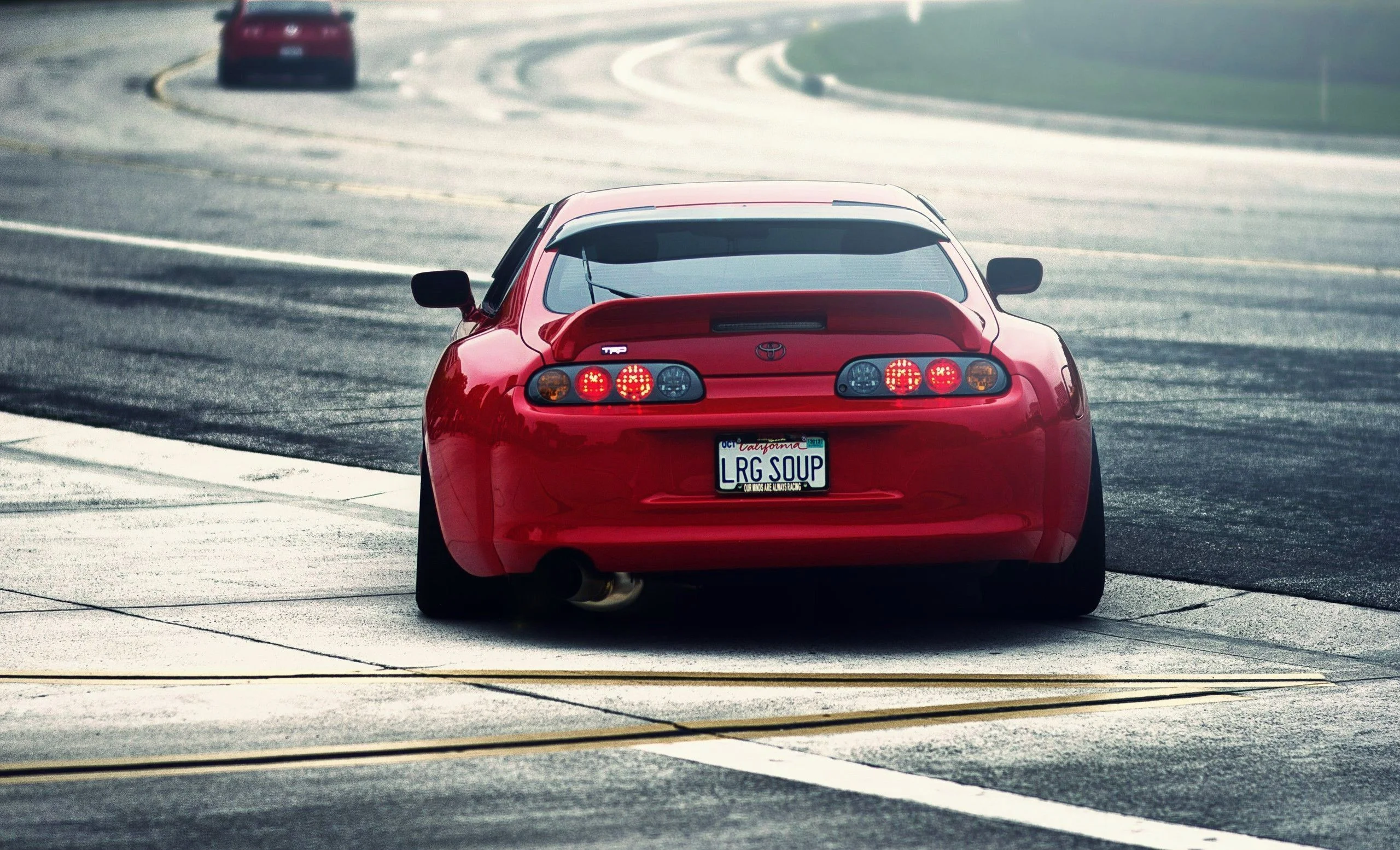 Red, cars, Toyota Supra, stance, jdm, TRD Wallpapers