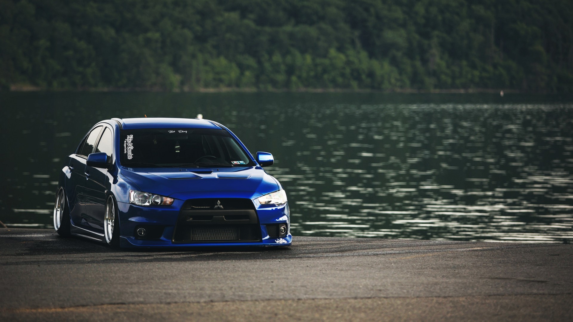 Mistubishi Mitsubishi Mitsubishi Lancer Evolution X cars lakes wallpaper / Wallbase