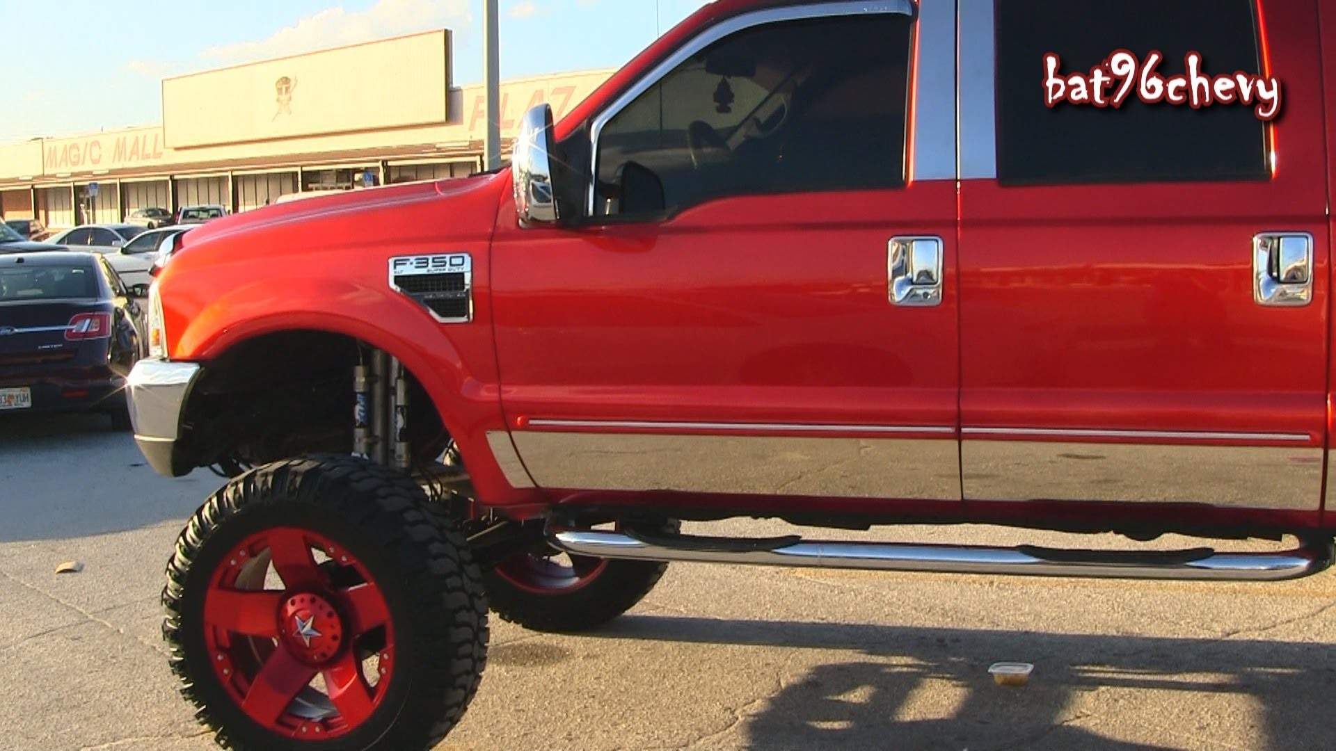 Candy Red Ford F 350 Super Duty Truck lifted on 24s – 1080p HD – YouTube