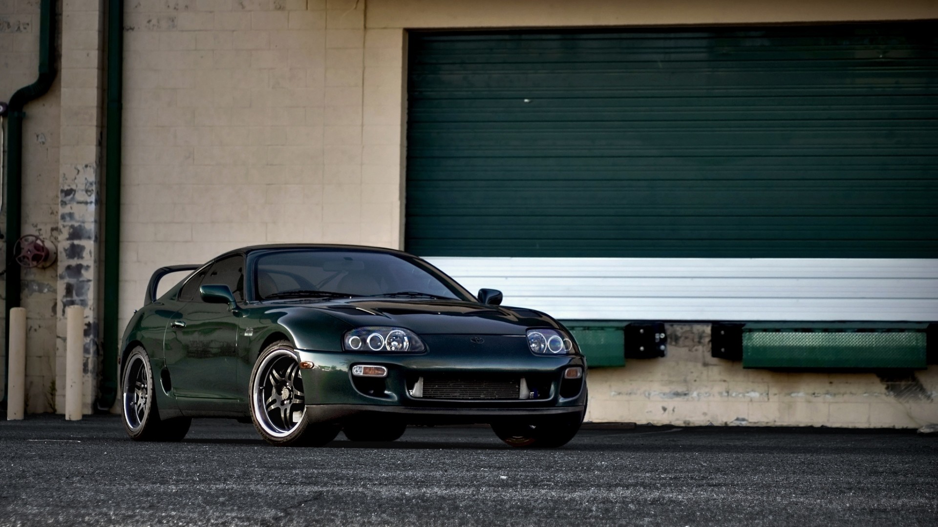 Preview wallpaper toyota, supra, green, front view 1920×1080