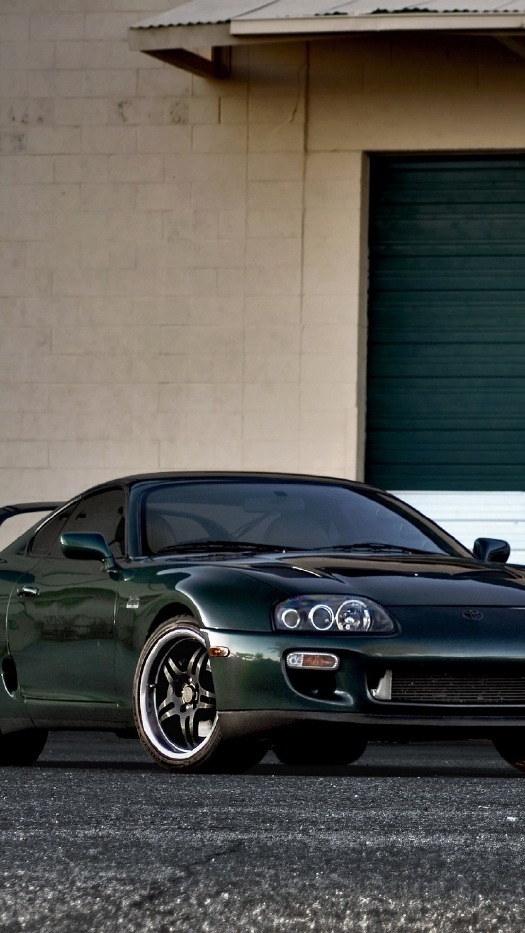 Preview wallpaper toyota, supra, green, front view 1080×1920