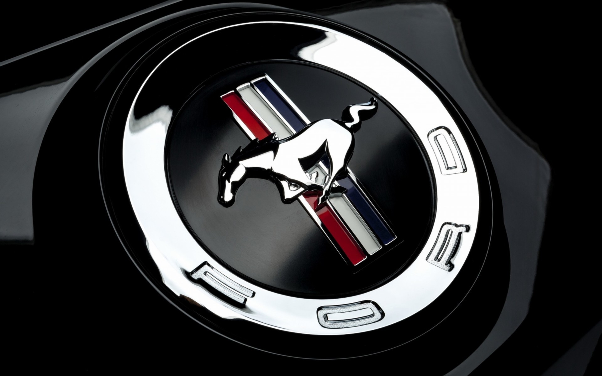 Ford Mustang logo Wallpaper HD 3D