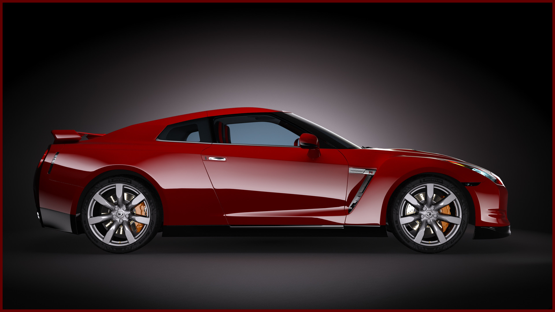 2009 Nissan Gtr – Red Nissan GT R Wallpaper 1920X1080