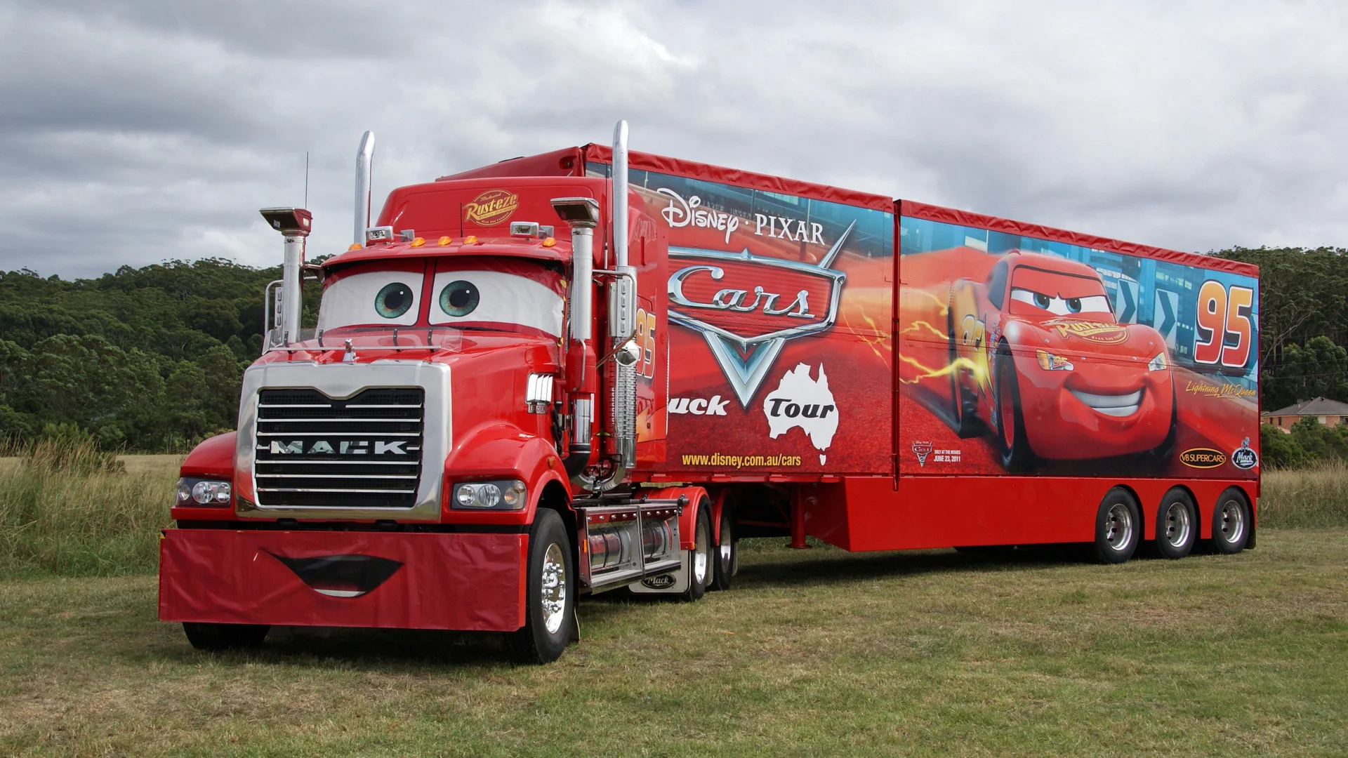 Mack semi truck – with the movie Cars
