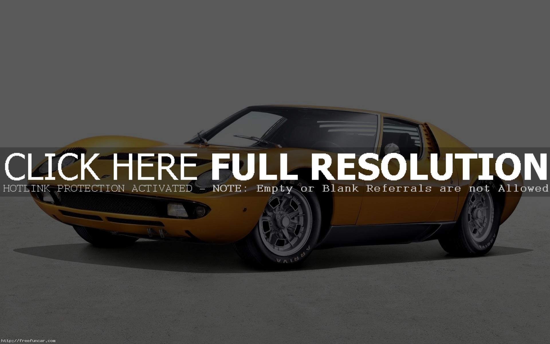 LAMBORGHINI MIURA WALLPAPER HD