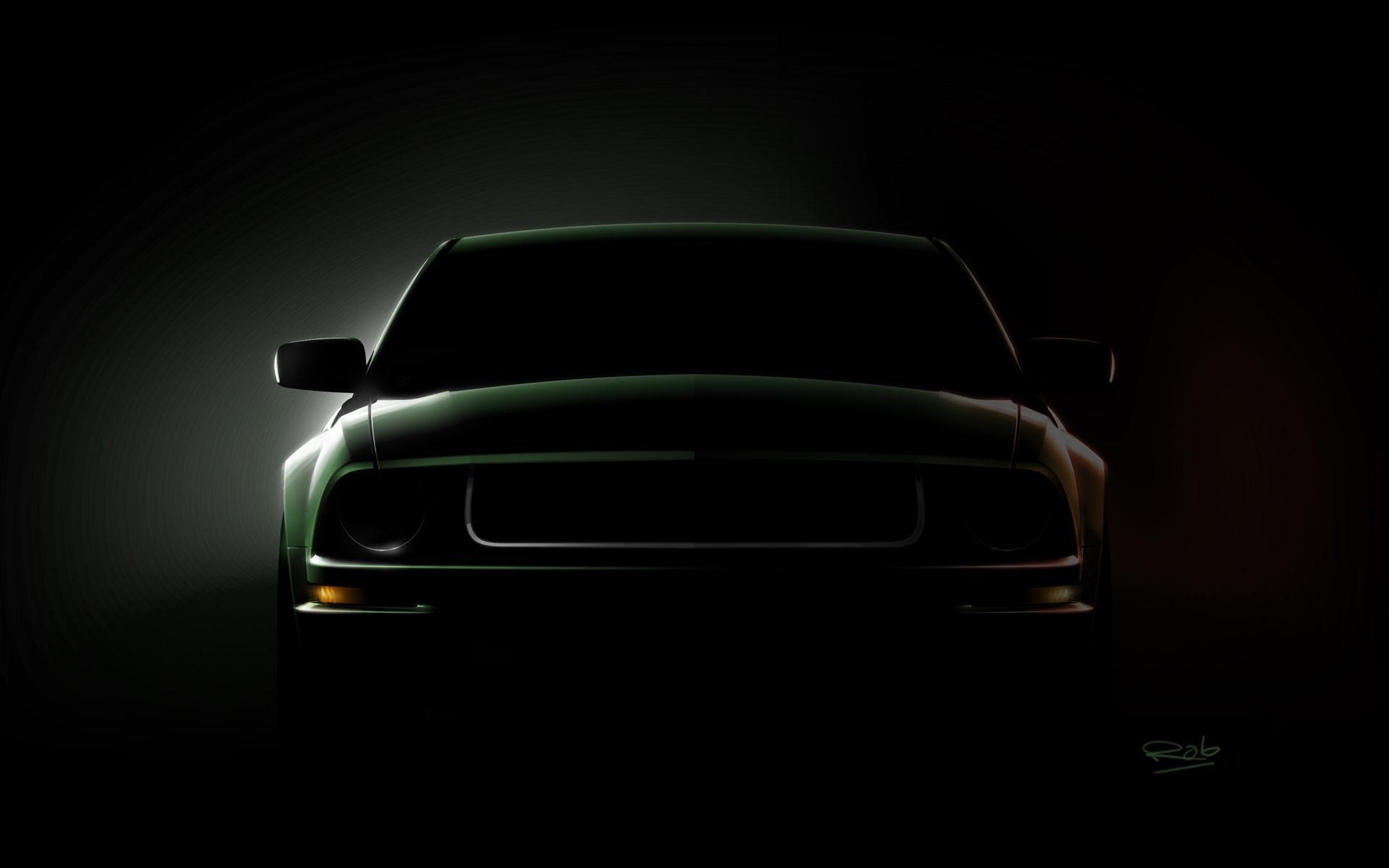 Mustang Logo Black Backgrounds