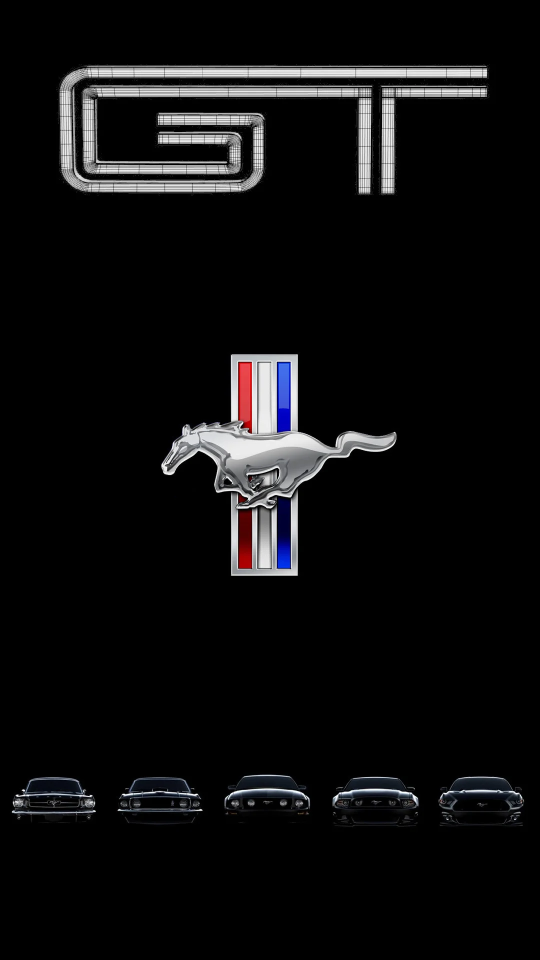 You know what here you go-the same but with a centered mustang logo :) (I  put it down so it didn't hit my lock screen clock)